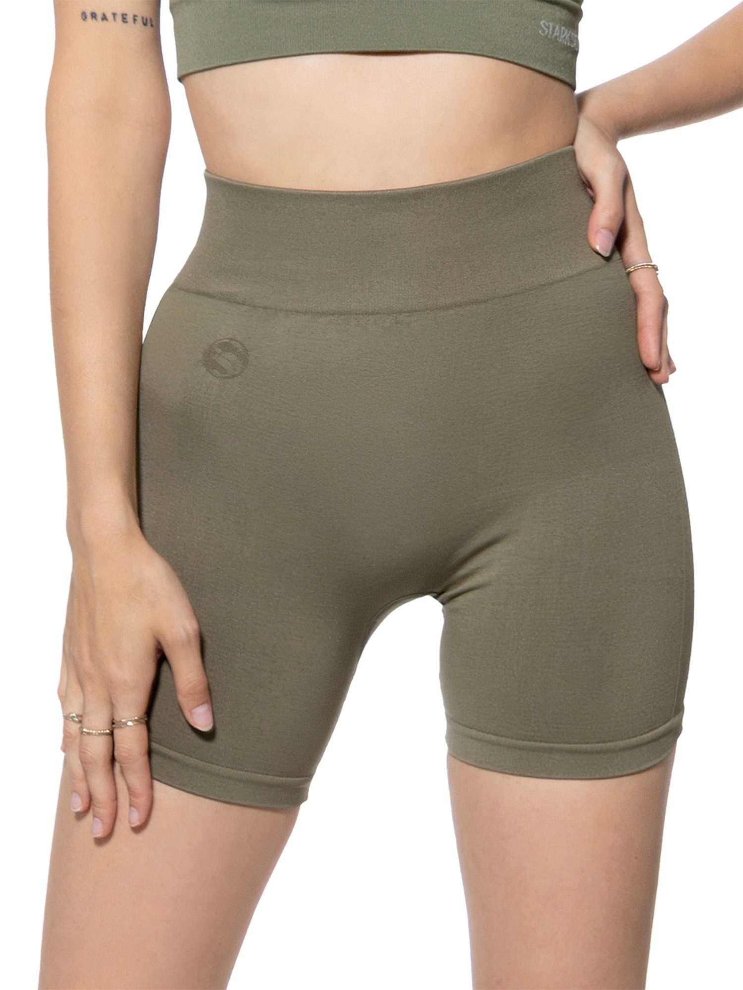 Stark Soul® Trainingsshorts Seamless kurze Leggings OPAQUE in Unifarben
