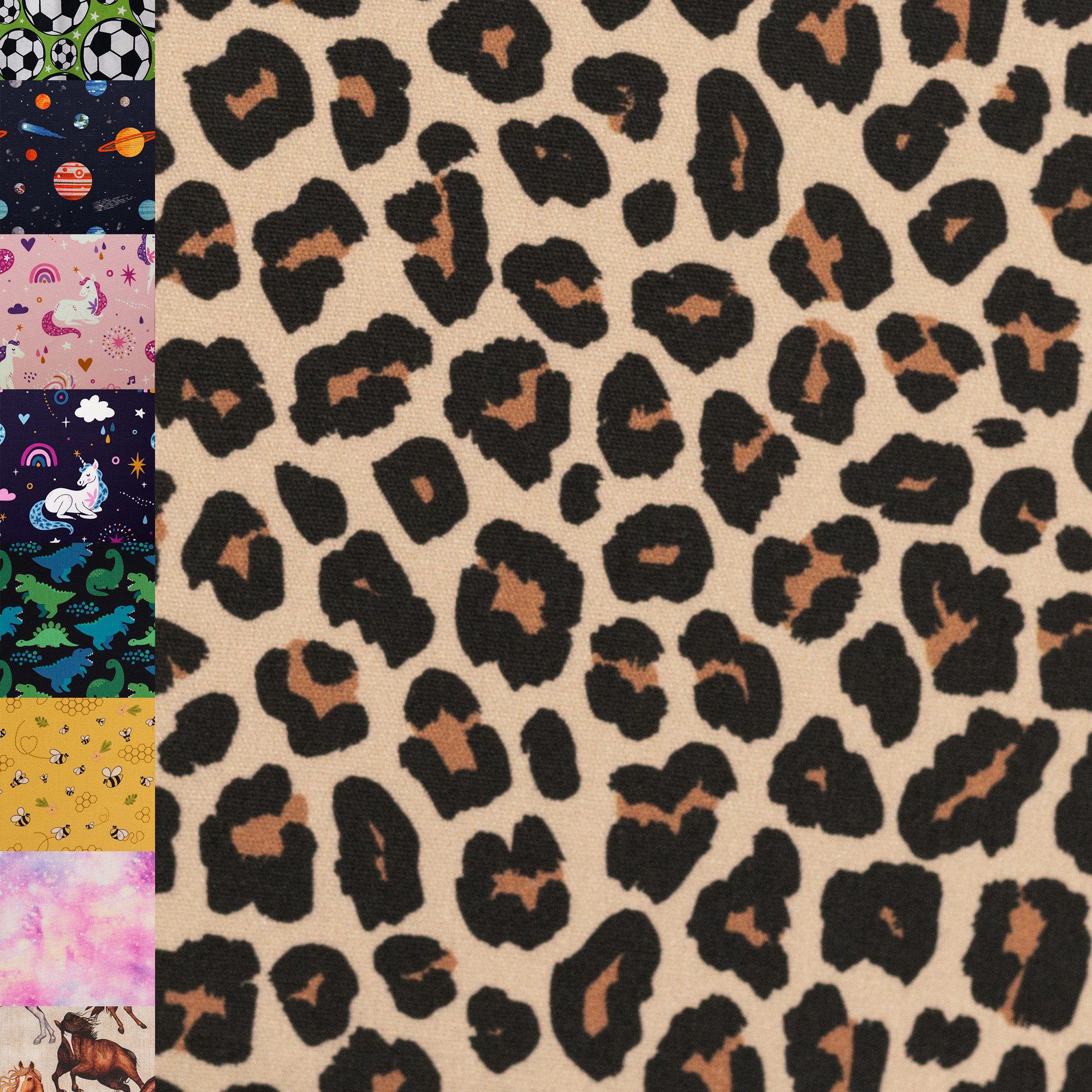 MAGAM-Stoffe Stoff "Leo-Look", Leoparden-Muster Baumwollstoff ÖKO-TEX Meterware ab 50cm