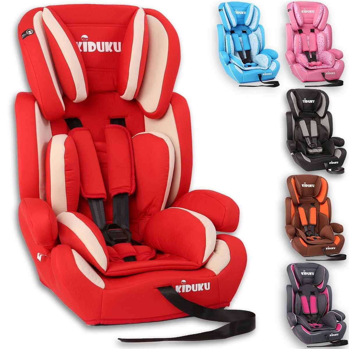 KIDUKU Autokindersitz, Kindersitz 936 kg (112 Jahre) Autositz ECE R44/04, Gruppe 1/2/3
