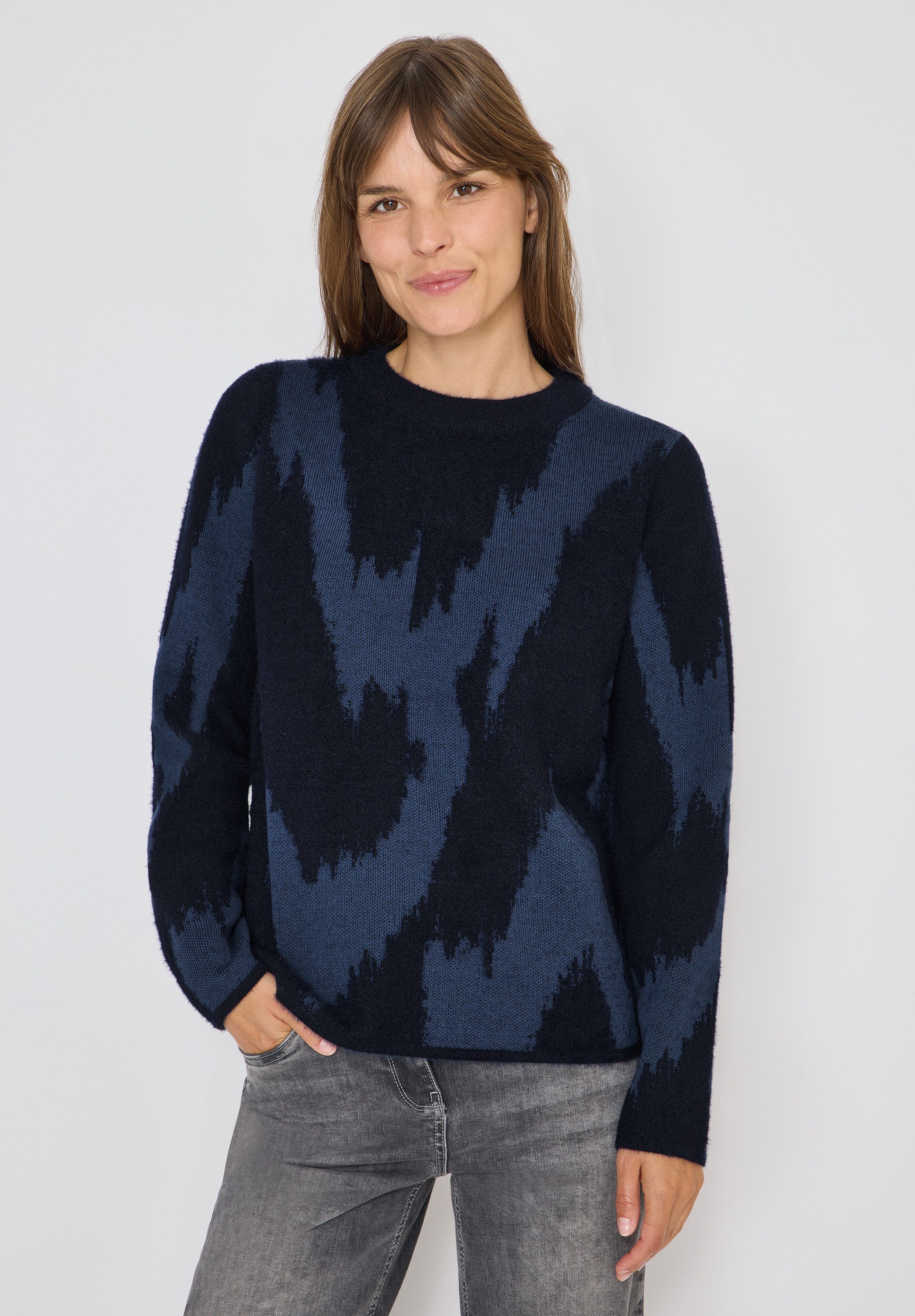 CECIL Strickpullover mit grafischem Muster günstig online kaufen