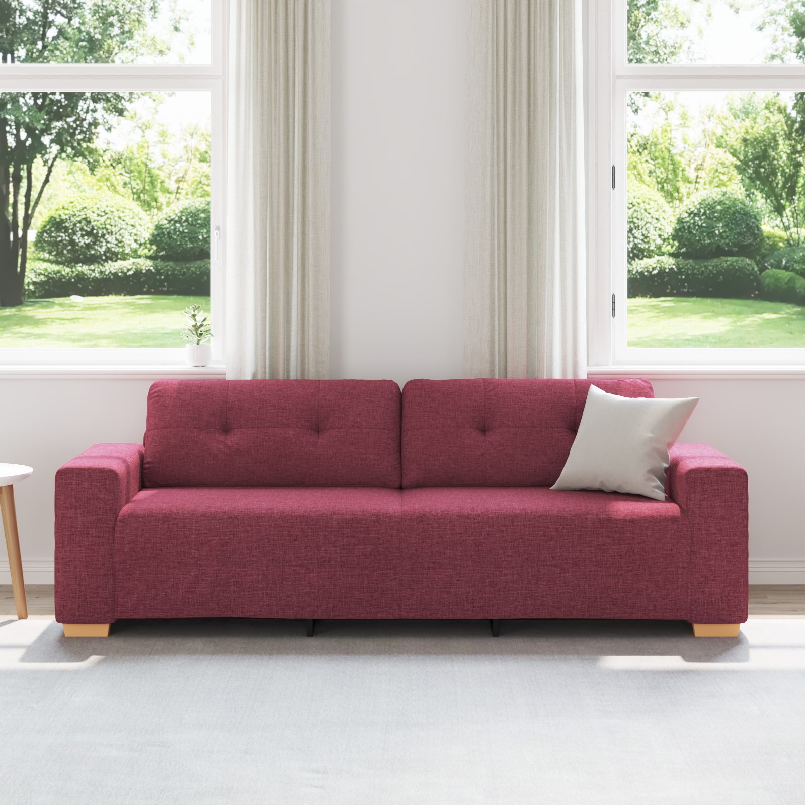 vidaXL Sofa Sofa 3-Sitzer Weinrot 180 günstig online kaufen