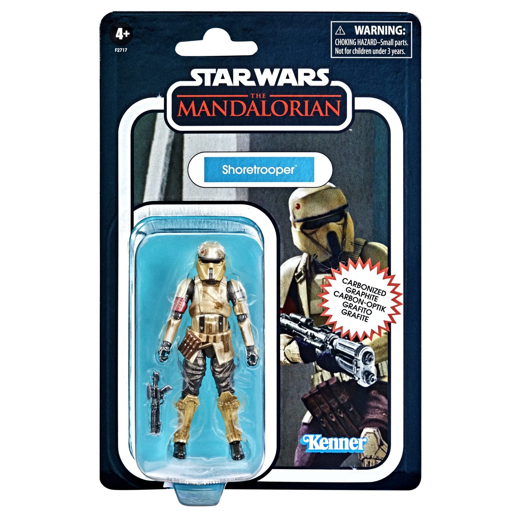 Hasbro Actionfigur Star Wars The Mandalorian Vintage Collection Carbonized Actionfigur, (1-tlg), Carbon Kollektion