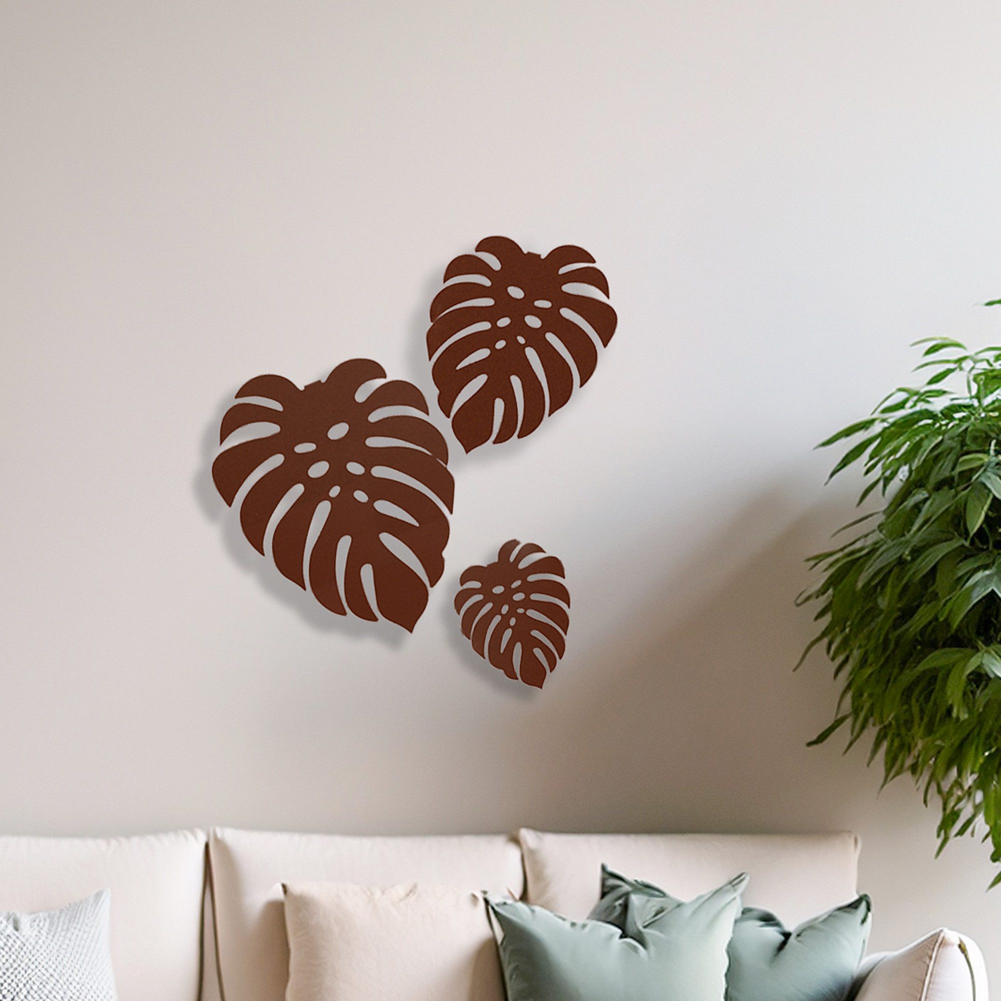 UNUS HOME Wanddekoobjekt Monstera Blätter aus günstig online kaufen