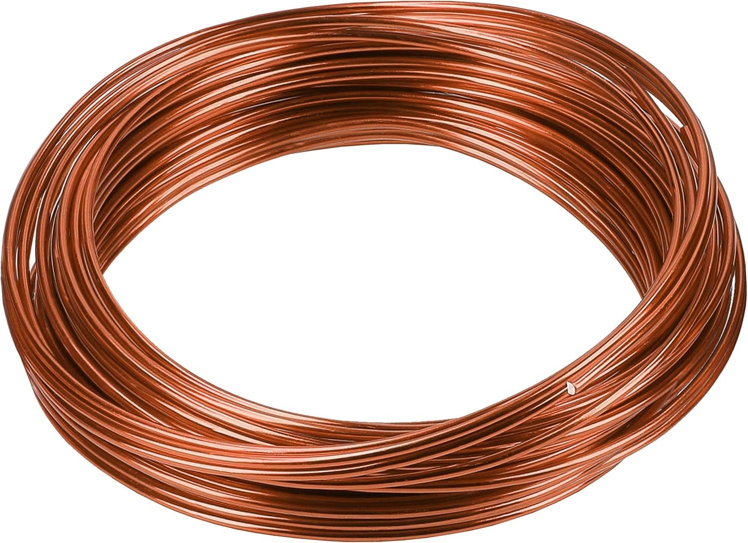 mumbi Basteldraht Basteldraht Aluminium Braun 10m, 2mm stark – Schmuck- & Dekodraht DIY