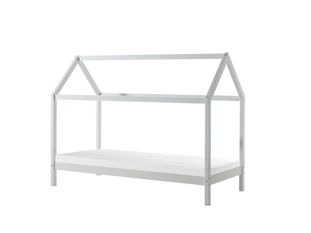 Kinderbett Bett 90x200 cm Kiefernholz Weiß