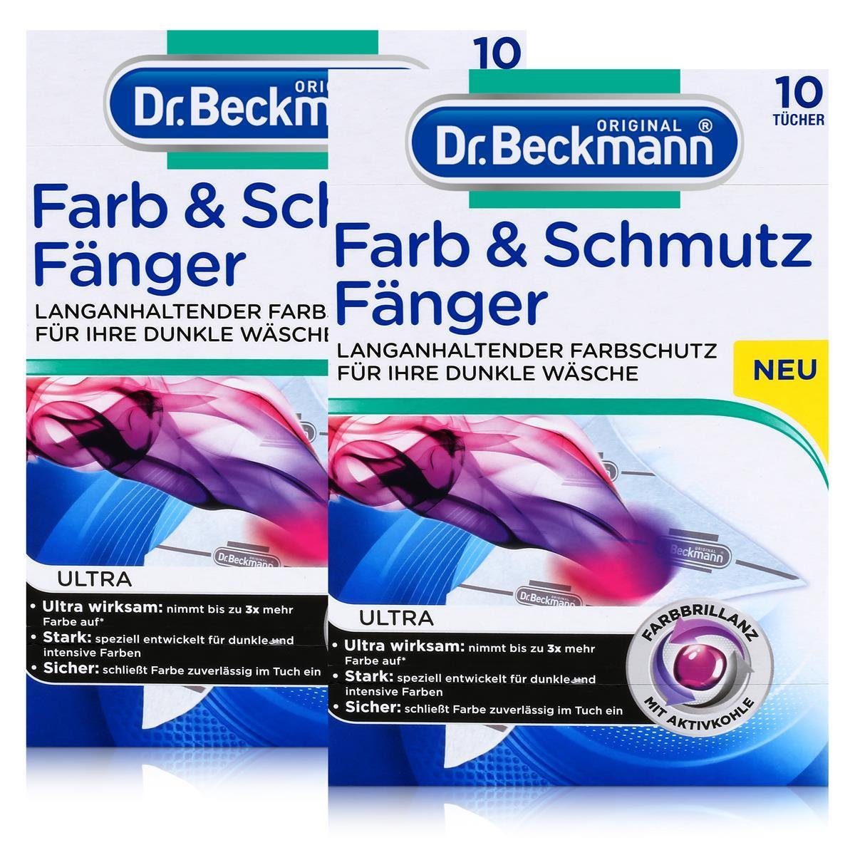 Dr. Beckmann Dr. Beckmann Farb & Schmutz Fänger Ultra 10 Tücher - Dunkle Wäsche (2e Reinigungstücher