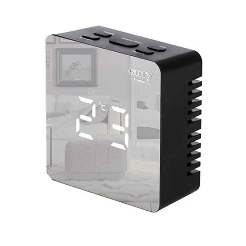 Camry Funkwecker CR 1150b schwarz, digital, LED Anzeige beleuchtet, Datum, Uhr, Temperatur