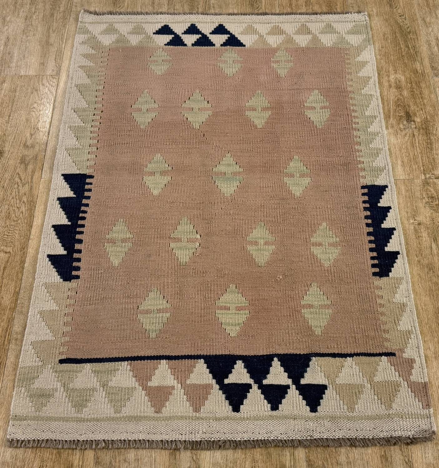 Rug Studios Teppich KELIM ORIGINAL HANDGEARBEITET, Rechteckig, Höhe: 5 mm, Handgefertigt, 81 x 115 cm, Rose