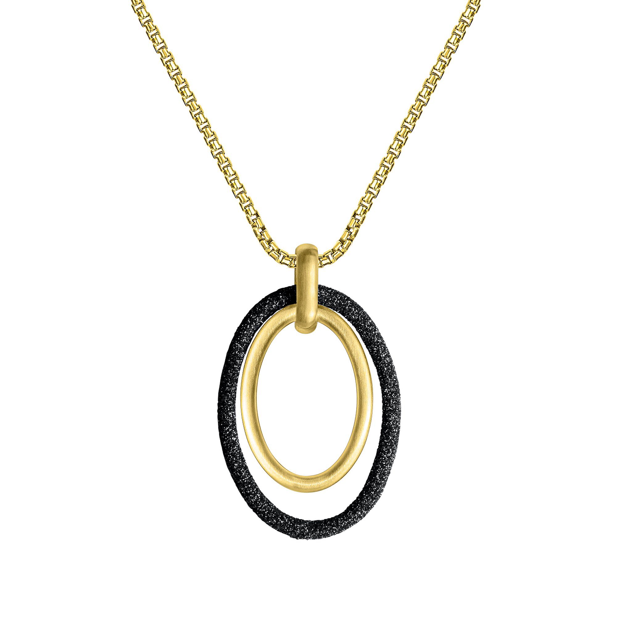 Zeeme Kette mit Anhänger Edelstahl gelb günstig online kaufen