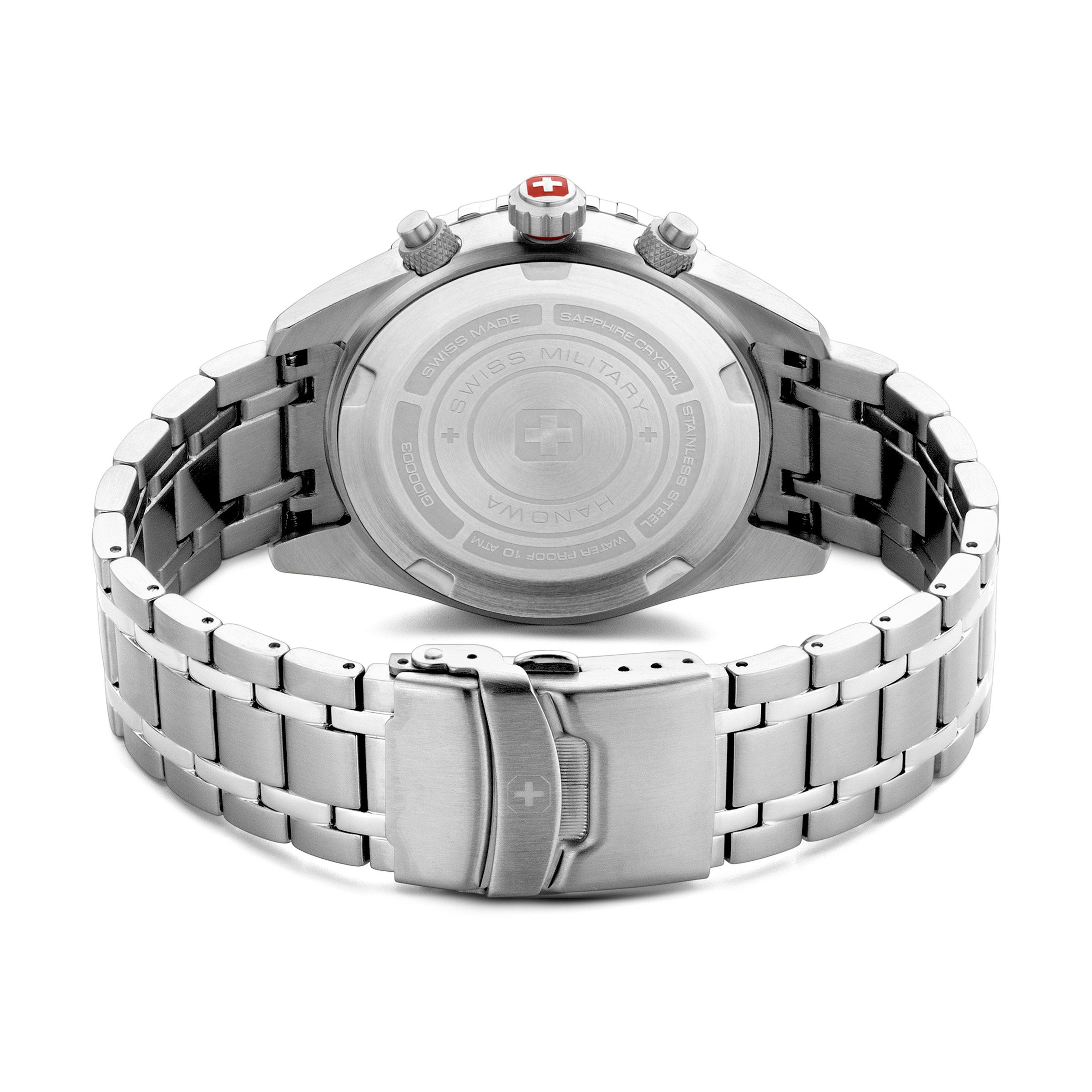 Swiss Military Hanowa Quarzuhr Quarzuhr Herrenuhr 44 Quarz Herren