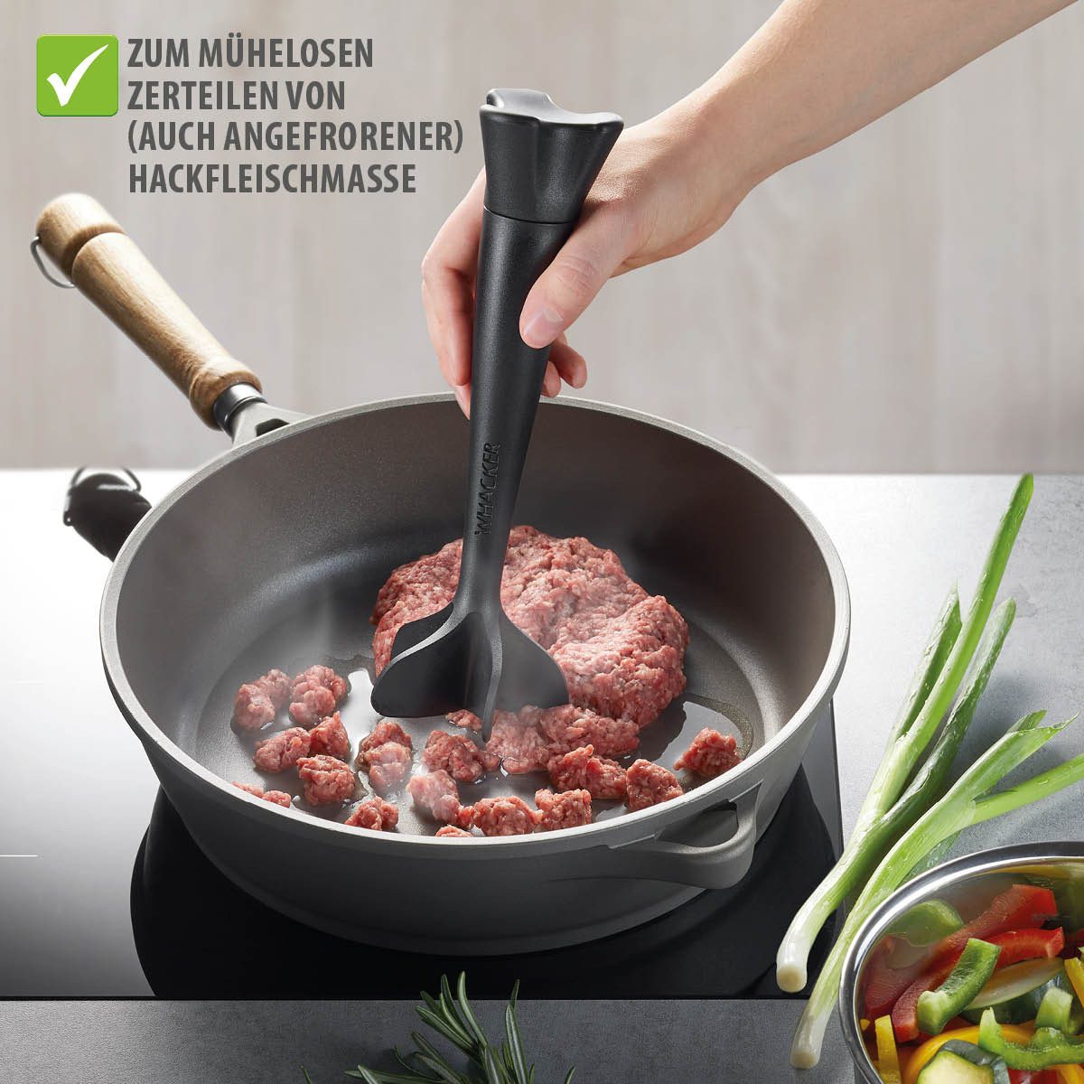 GEFU Kartoffelstampfer Fleisch Zerkleinerer WHACKER Multizerkleinerer Bur – Bild 3 von 5