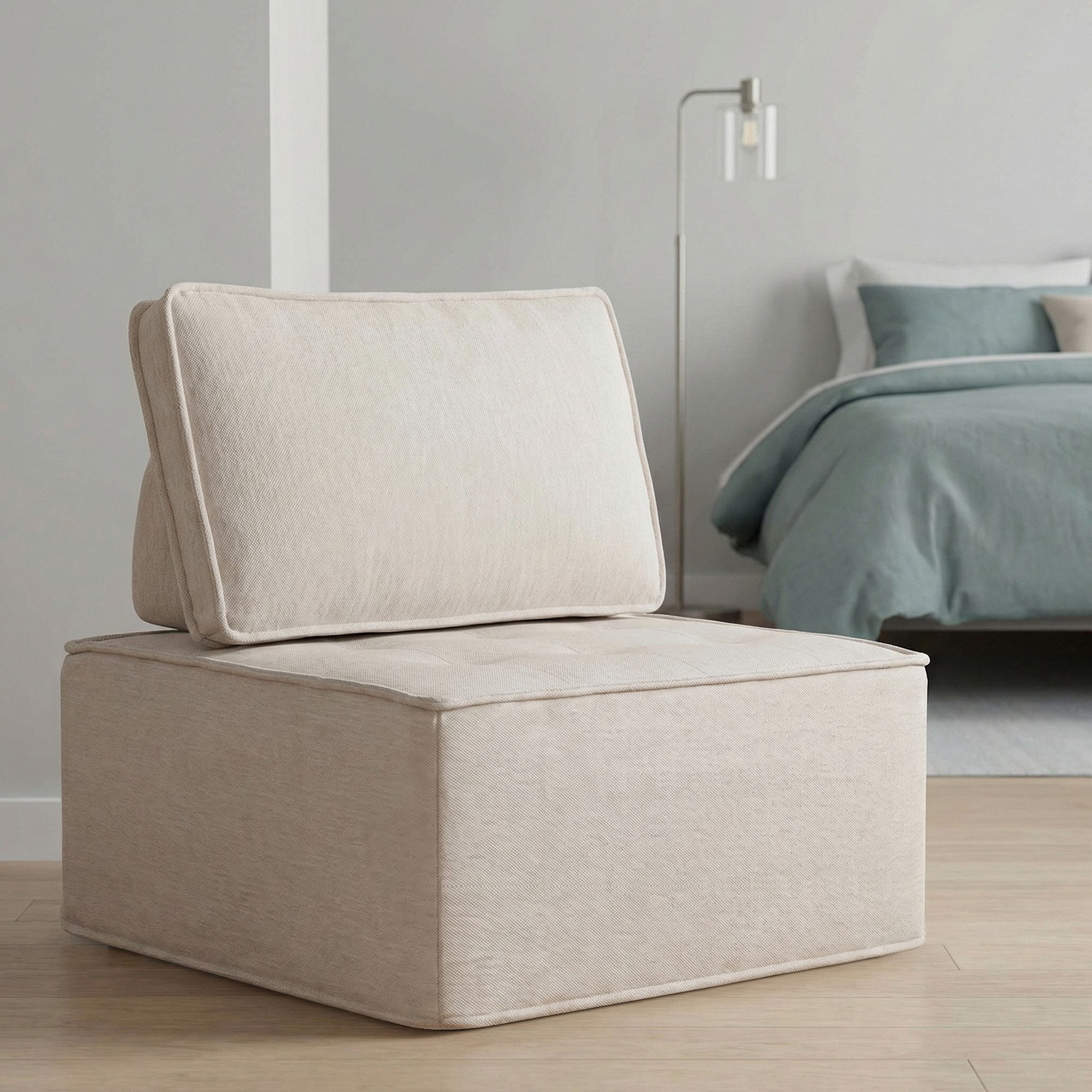 REDOM Loungesofa Platzsparendes Einzelsofa, Modulares Einzelsofa mit Leinenbezug – Platzsparendes Sitzwunder für kleine Räume, flexibel anpassbar & ultraweich 1 Teile, mit Relaxfunktion