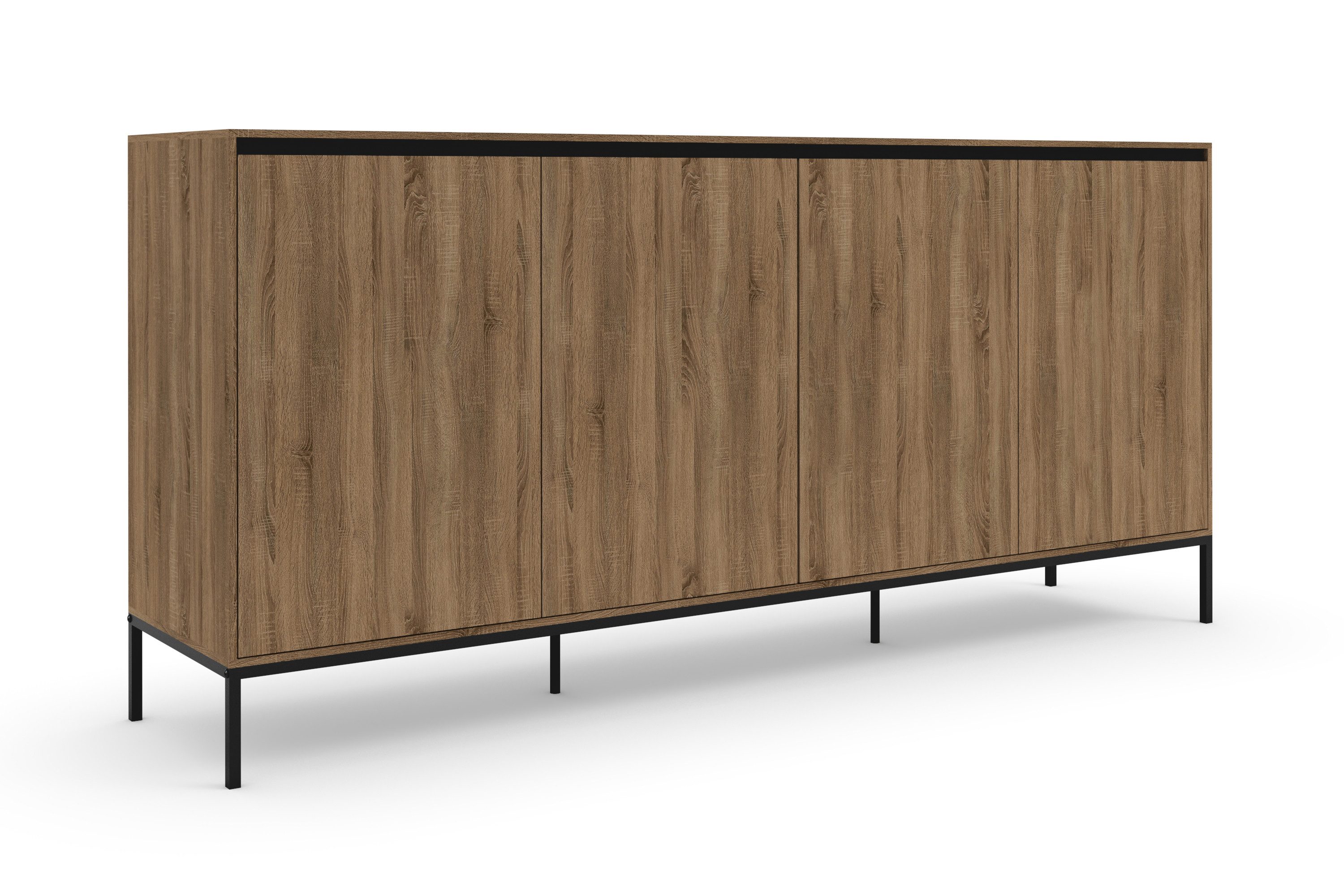 INOSIGN Sideboard "Bari" Kommode mit 4 Türen und 2 feste Einlegeböden, Brei günstig online kaufen