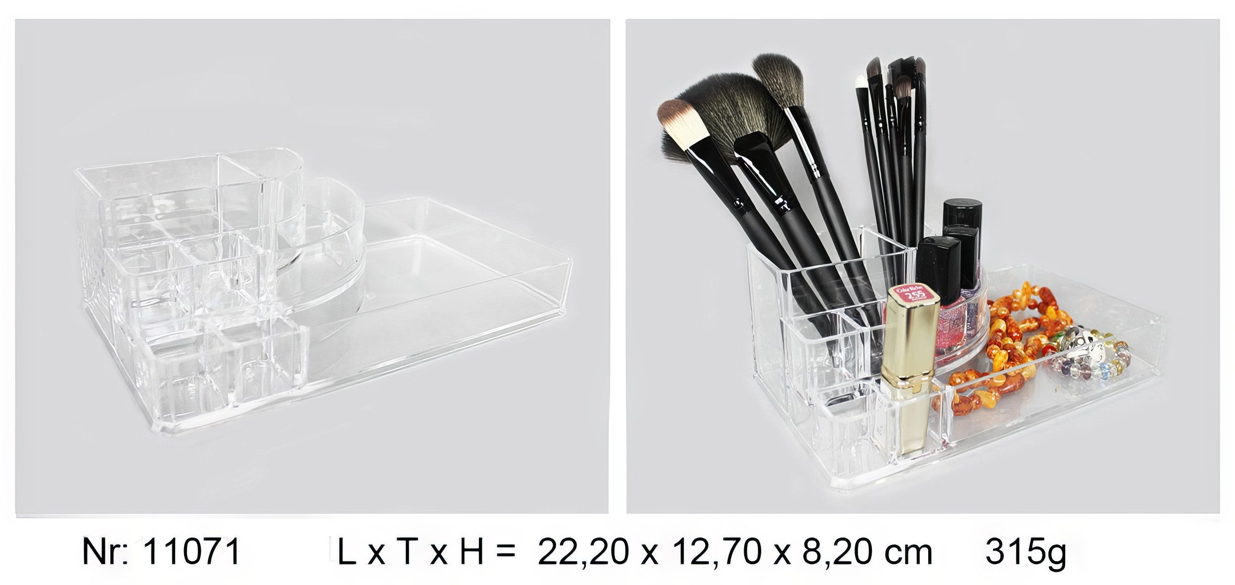 Yudu Aufbewahrungsbox Acryl Kosmetik Schmuckbox Ordnung Box Sortierkasten