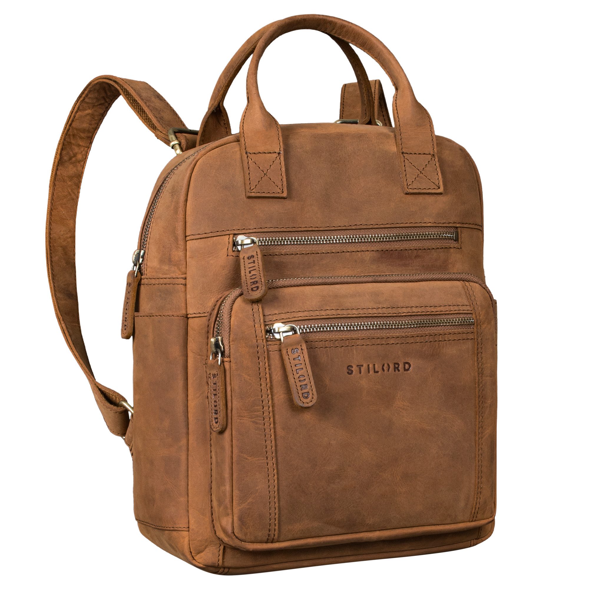 STILORD Cityrucksack "Zane" Freizeit-Rucksack Damen Leder günstig online kaufen