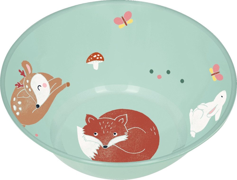 COPPENRATH DIE SPIEGELBURG Kinderschale Schale Fuchs & Reh - Little Wonder Little Wonder, Polypropylen, (Set, 1-tlg), spülmaschinengeeignet, mikrowellengeeignet