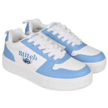 Sarcia.eu Stitch und Angel Disney Frauen Low-Top-Sneaker, blau-weiß 41 EU / 8 UK Sneaker