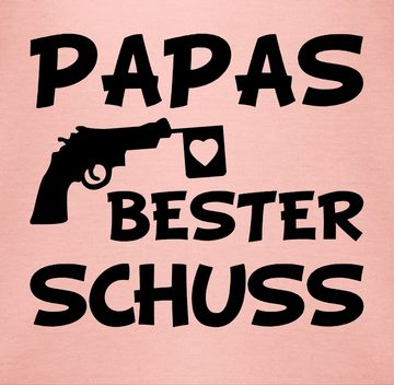 Shirtracer Shirtbody Papas bester Treffer Geschenk Vatertag Baby