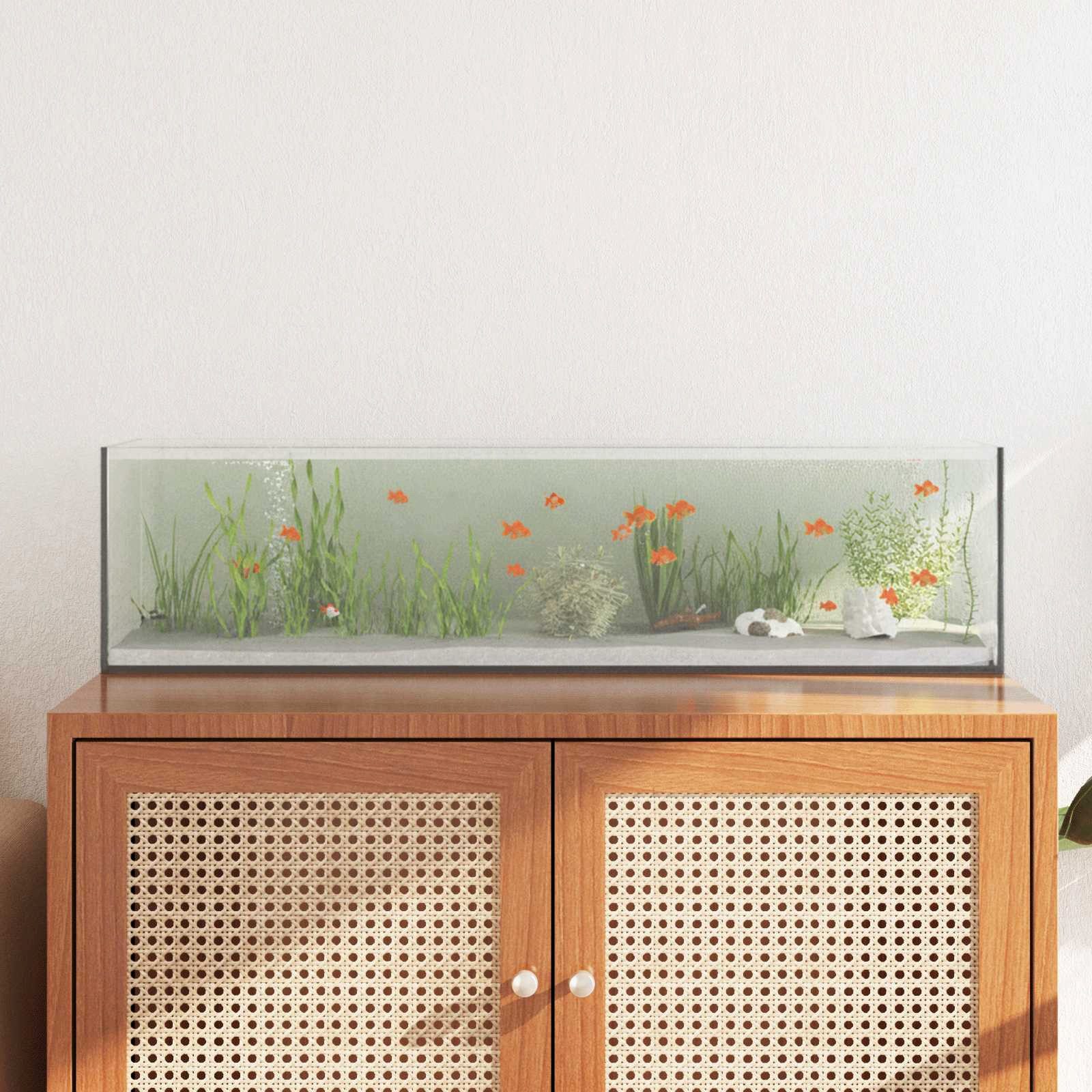 vidaXL Aquarium, Aquarium mit Speicher Transparent 80 x 20 x 20 cm Glas