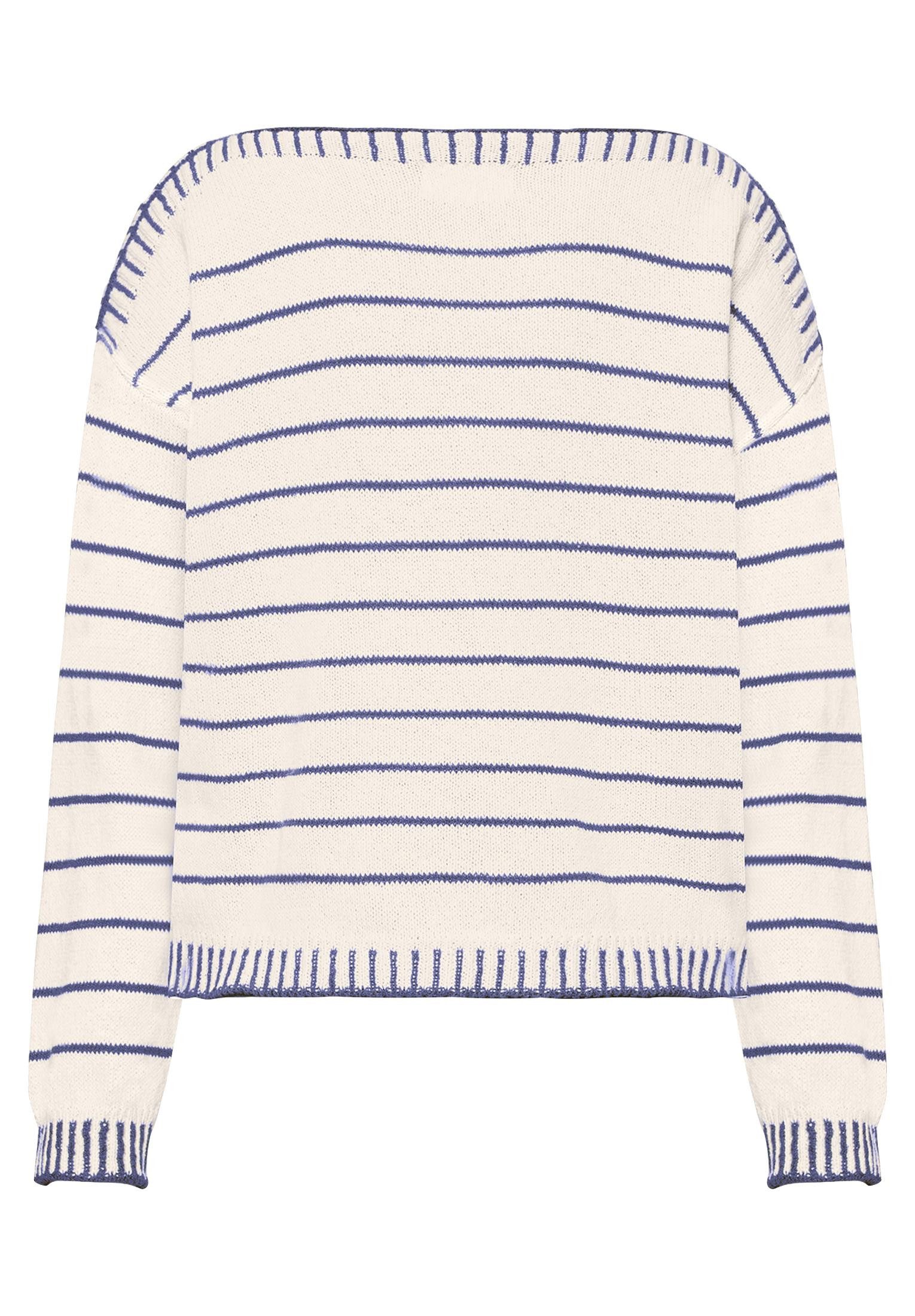 Cartoon Strickpullover Damen, Strick mit U-Boot-Ausschnitt (1-tlg)