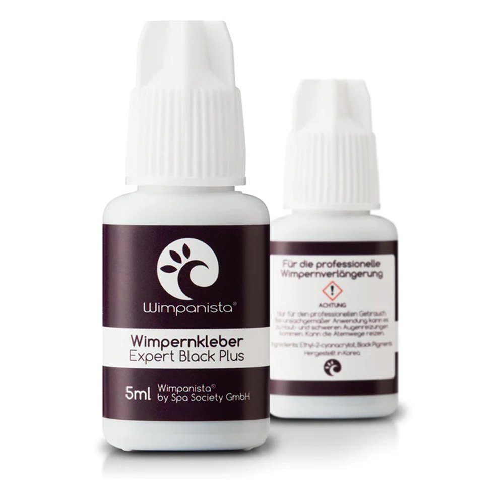 Wimpanista Wimpernkleber Expert Black PLUS. Trocknungszeit 1-2 Sek., für die professionelle Wimpernverlängerung – Bild 3 von 5