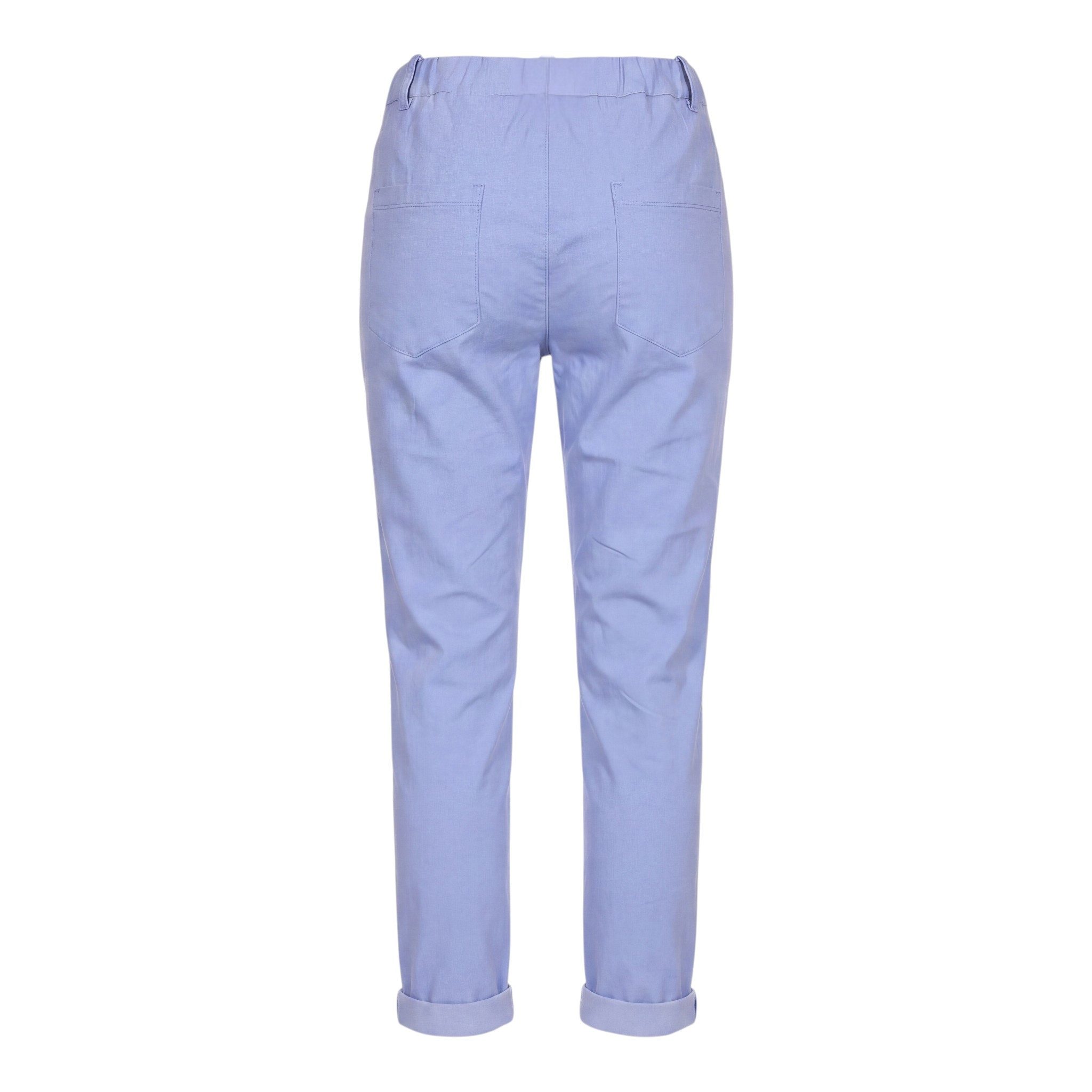 OriginalYou Stretch-Hose Freizeithose Damen Chinohose Stretch Jeans moderner Knitterlook, mit elastischem Bund & Gürtelschlaufen – Bild 3 von 5