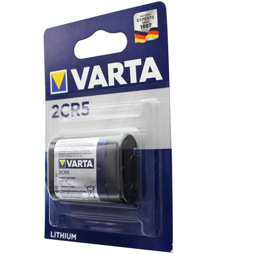 (6,0 Photo-Lithium 2CR5 Fotobatterie, VARTA Batterie Varta 6203 V)