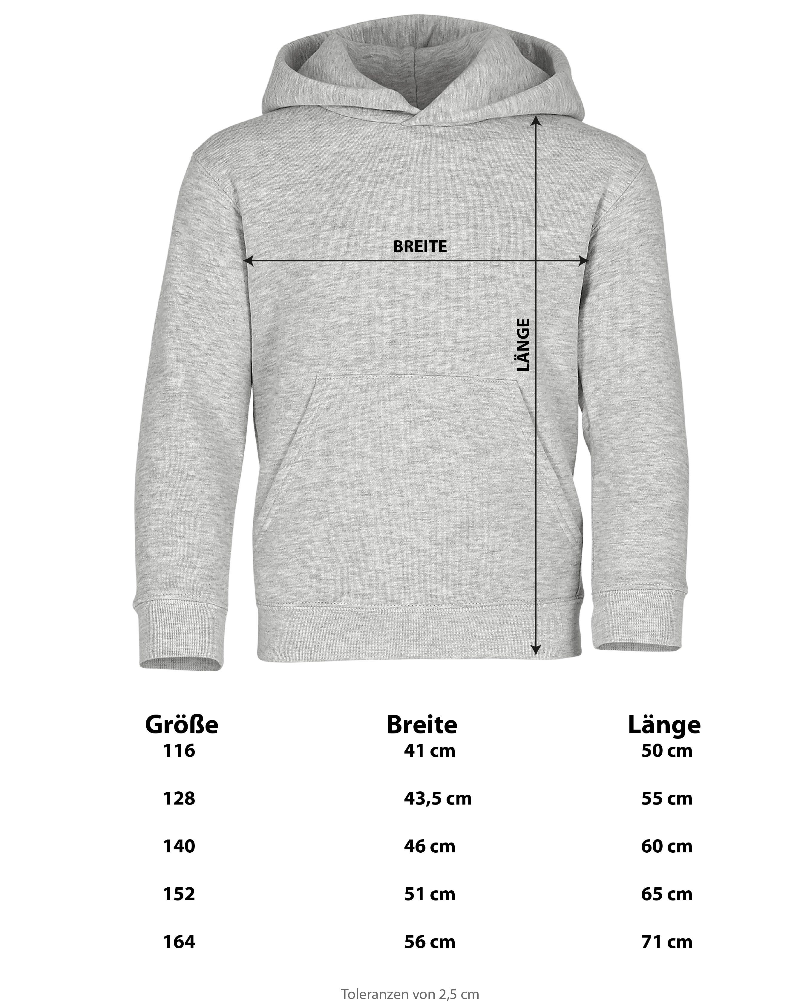 Baddery Kapuzenpullover Kinder Hoodie: "My Plan for Today : Gaming", hochwertiger Siebdruck – Bild 3 von 3