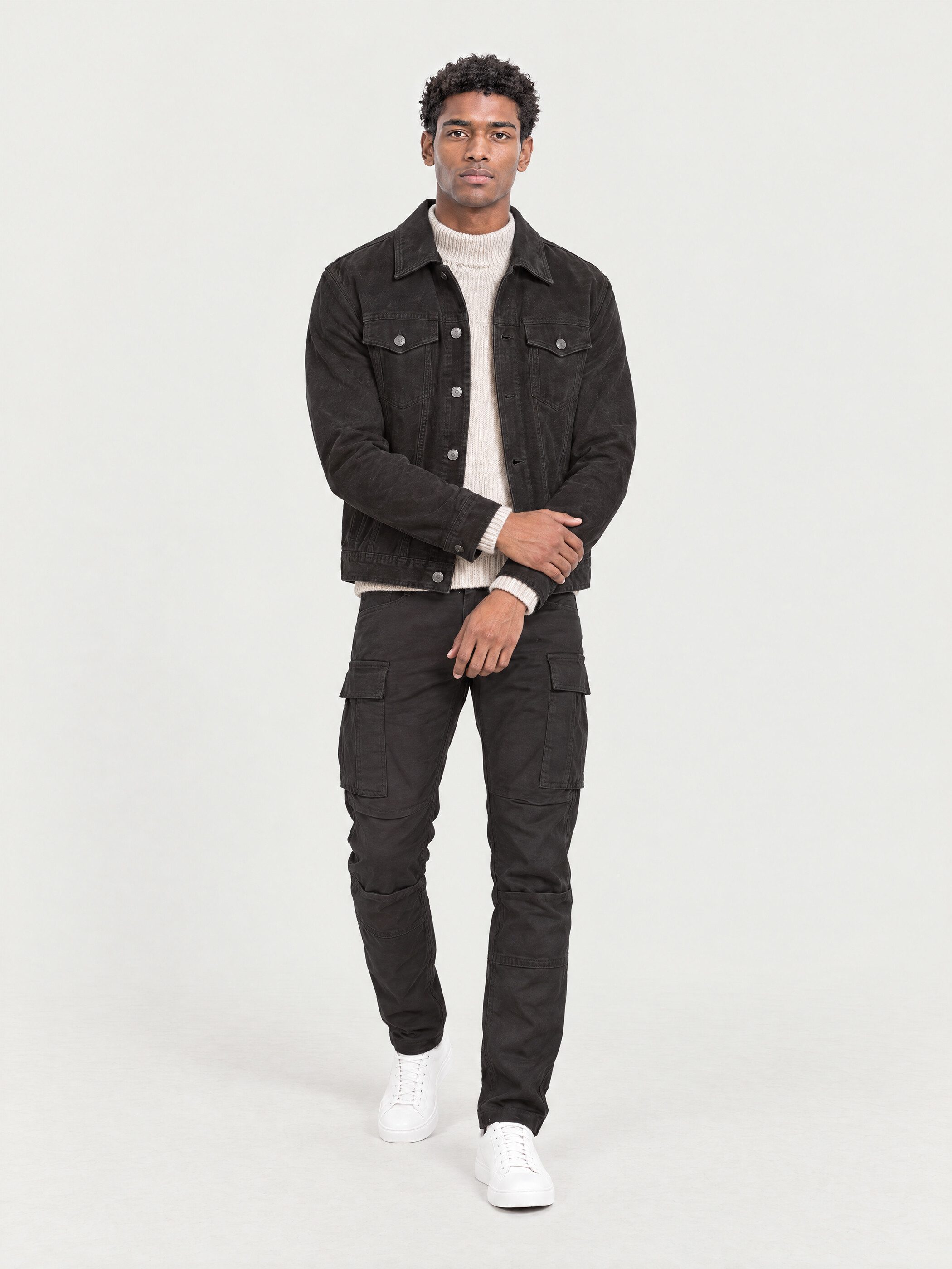 Yazubi Cargohose elegante Cargo Chino mit Stretch Slim Fit Herren Hosen für Männer, Cargohosen & Cargopants, 7 Taschen – Bild 4 von 5