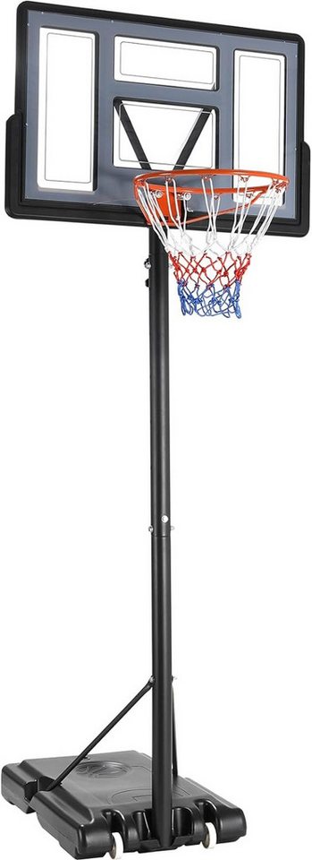 TLGREEN Basketballkorb Outdoor-Basketballkorb, (Korbhöhe Verstellbar von 135 bis 305 cm, mit 110 x 71 cm Rückwand)