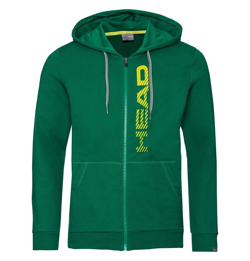 Head Kapuzenpullover Hoodie mit Kapuze Club Fynn Fullzip grün Herren