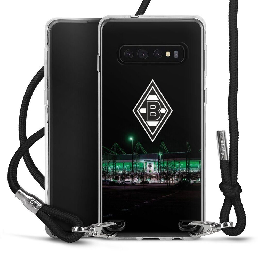 DeinDesign Handyhülle Borussia Mönchengladbach Offizielles Lizenzprodukt Stadion, Samsung Galaxy S10 Plus Handykette Hülle mit Band Case zum Umhängen