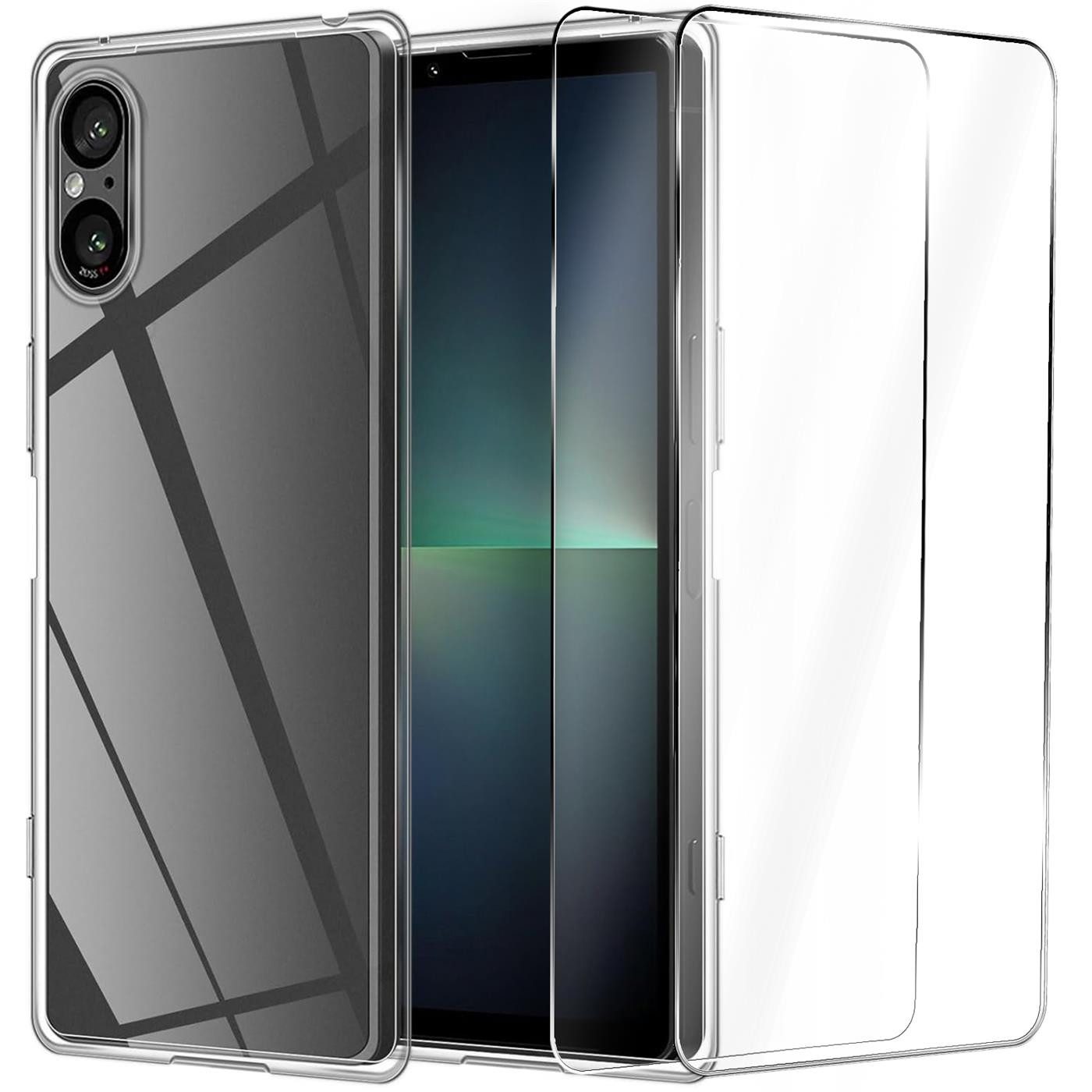 Handyhülle Transparent als 2in1 Schutz Cover Set für das Sony Xperia 10 III