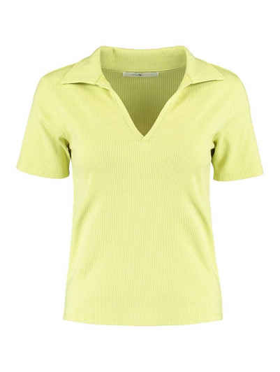 HaILY’S T-Shirt Geripptes Poloshirt Kurzarm Bluse V-AusschnittT-Shirt VICKY 5079 in Gelb