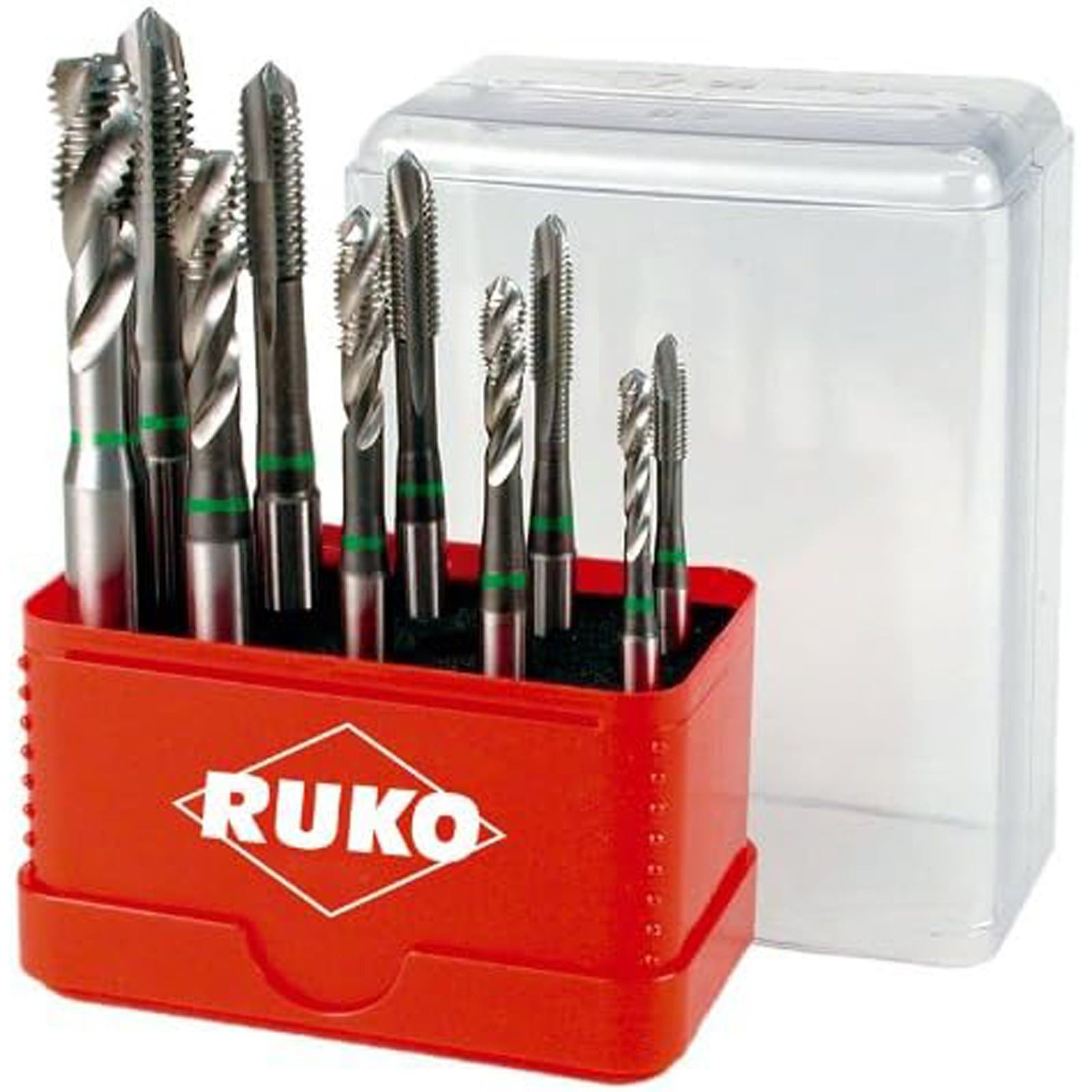 Ruko Gewindebohrer RUKO Maschinengewindebohrer-Satz HSS-CO DIN371B 10tlg., M4-M10 - A2450