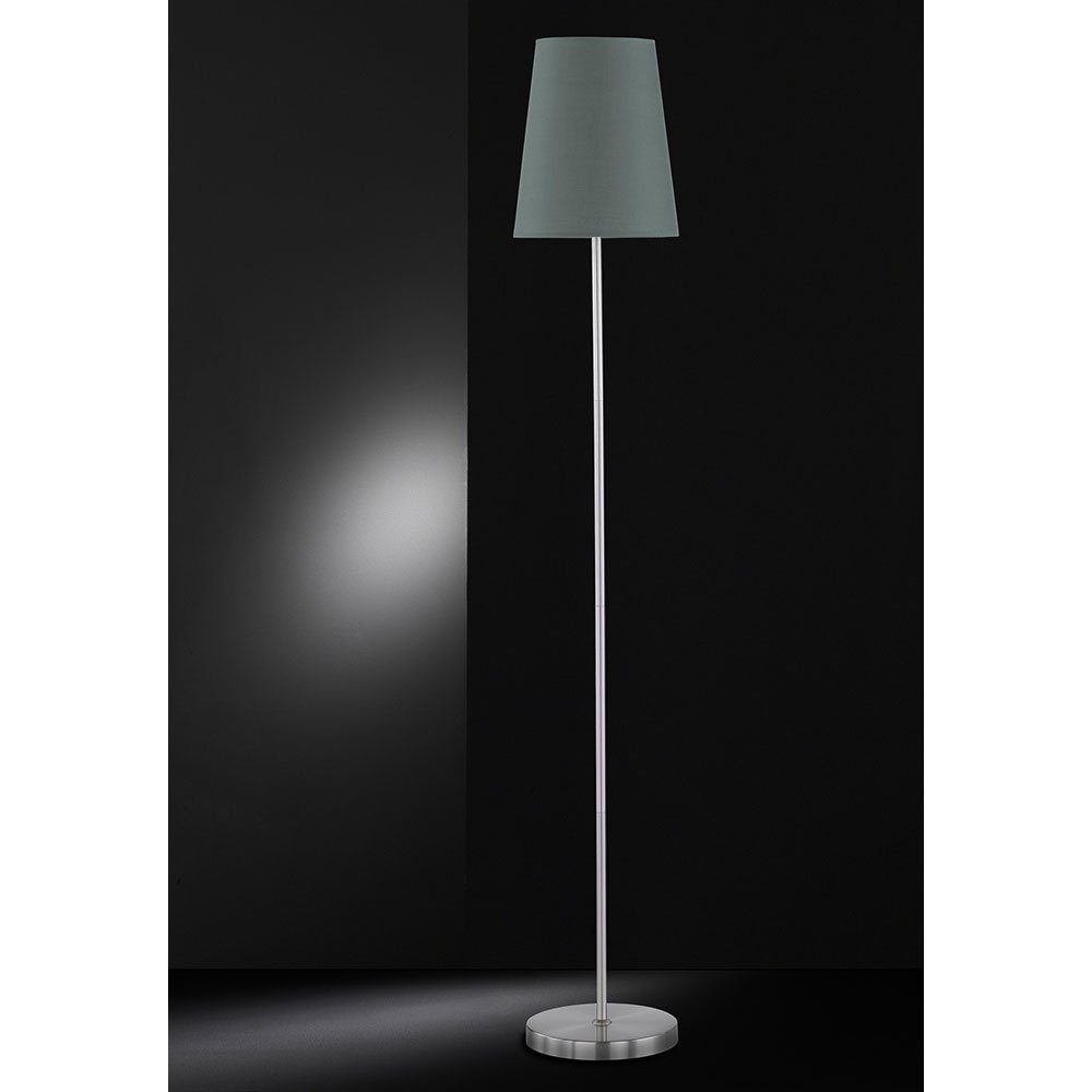 WOFI Stehleuchte Stehlampe, inklusive, 150cm- nicht Wohnzimmer Stehlampe grau Leuchtmittel Lampe