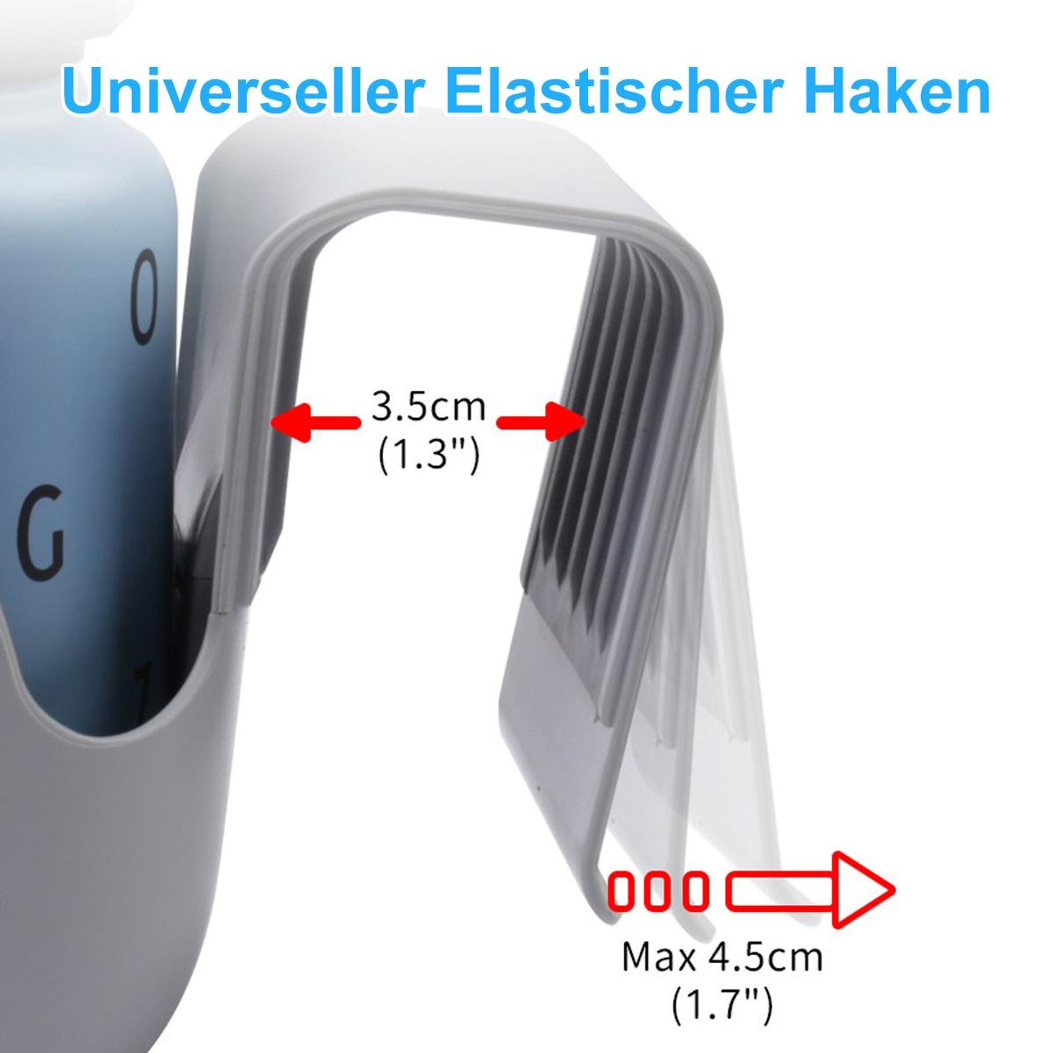 FELIXLEO Motorhalterung Universal Becherhalter für Autositze Kinderwagen Rollstühle Grau
