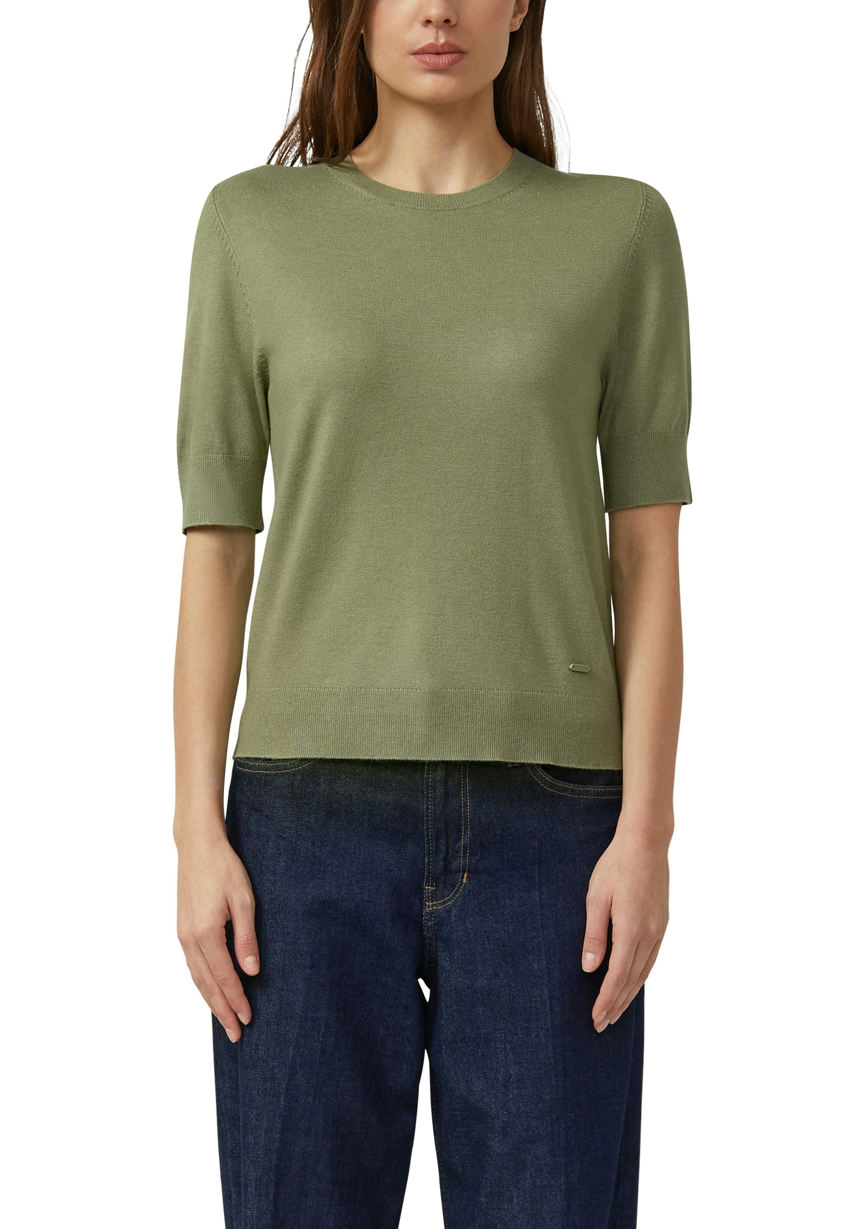 s.Oliver Strickpullover Halbarm-Strick mit Viskose