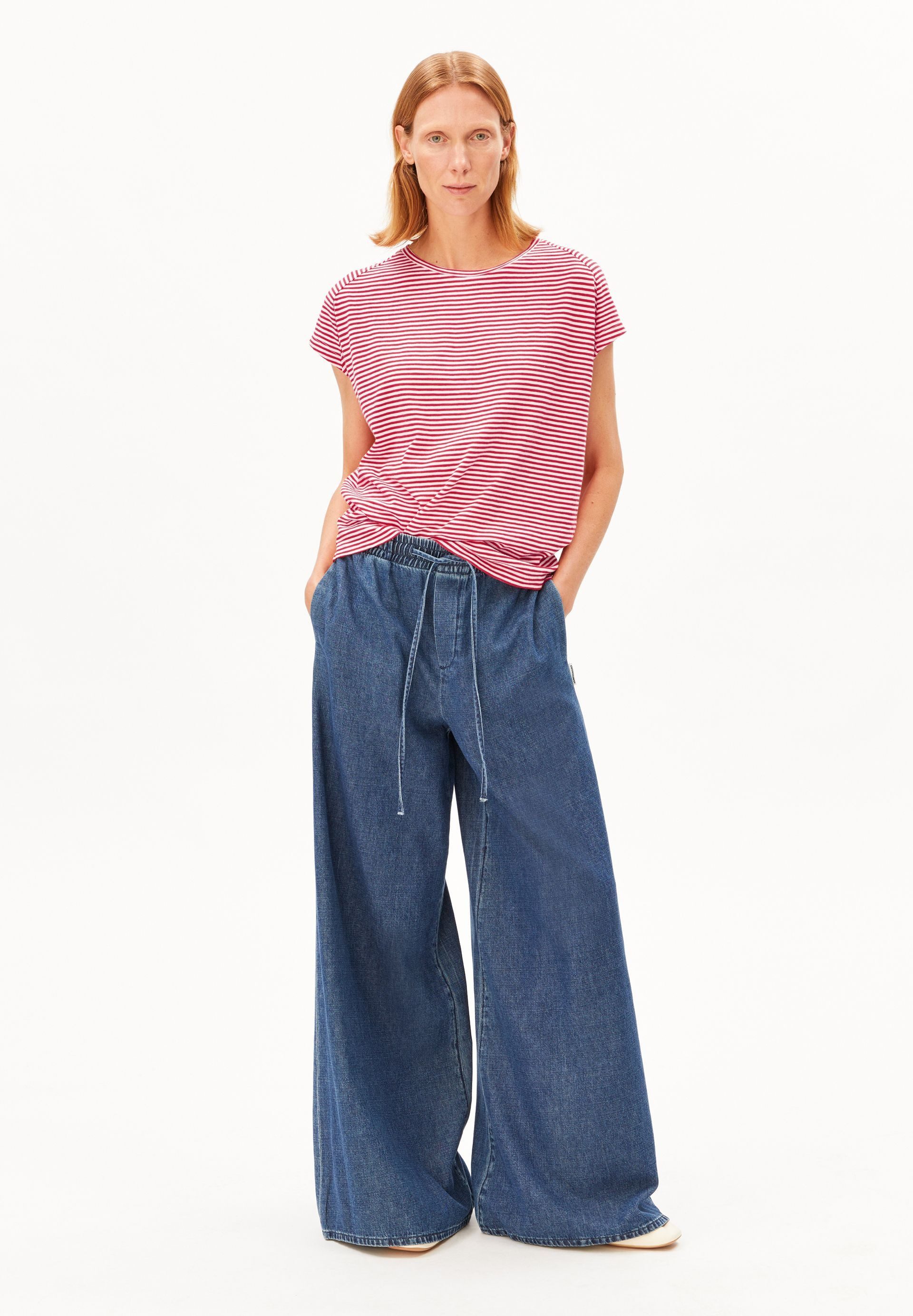 Armedangels T-Shirt SLUB JERSEY STRIPE T-Shirt aus Bio-Baumwolle Loose Fit günstig online kaufen