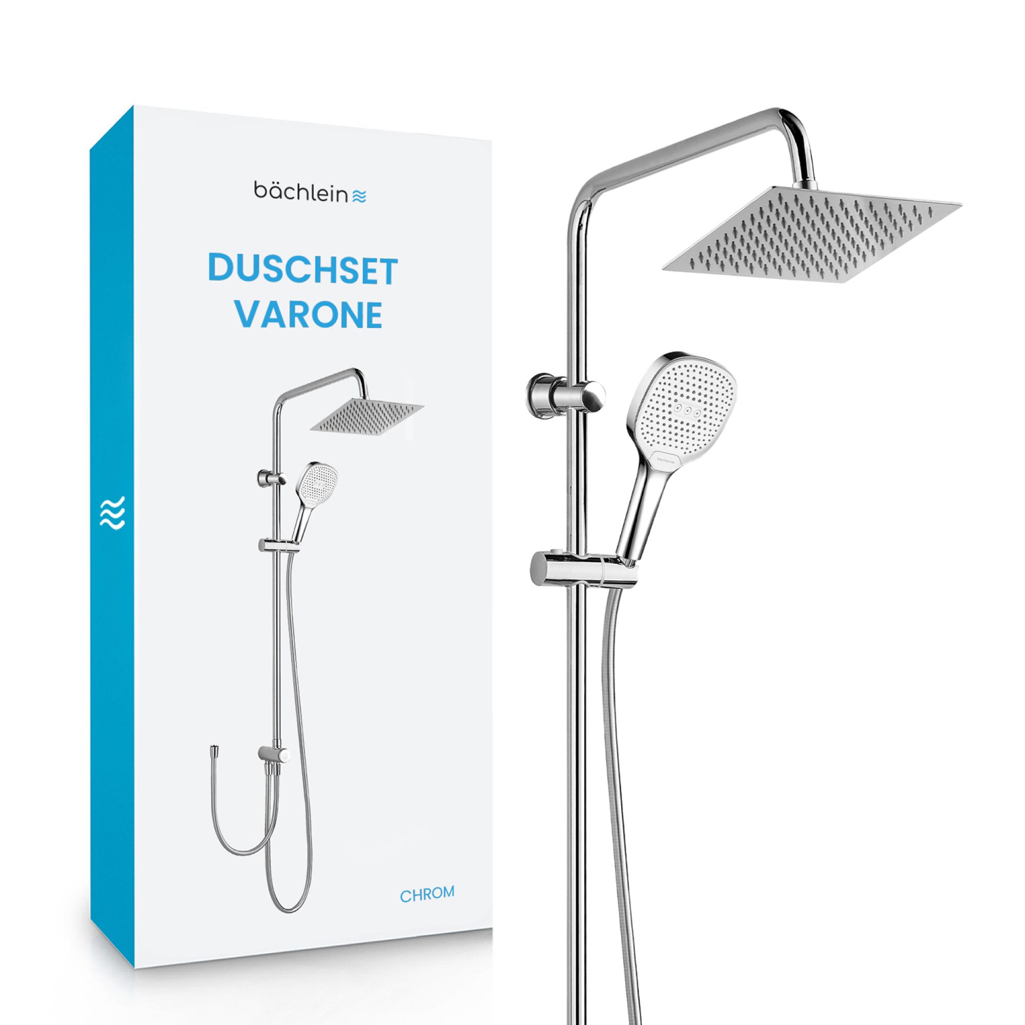 Bächlein Brausegarnitur Duschsystem Varone - Regendusche Set, Überkopfbraus günstig online kaufen