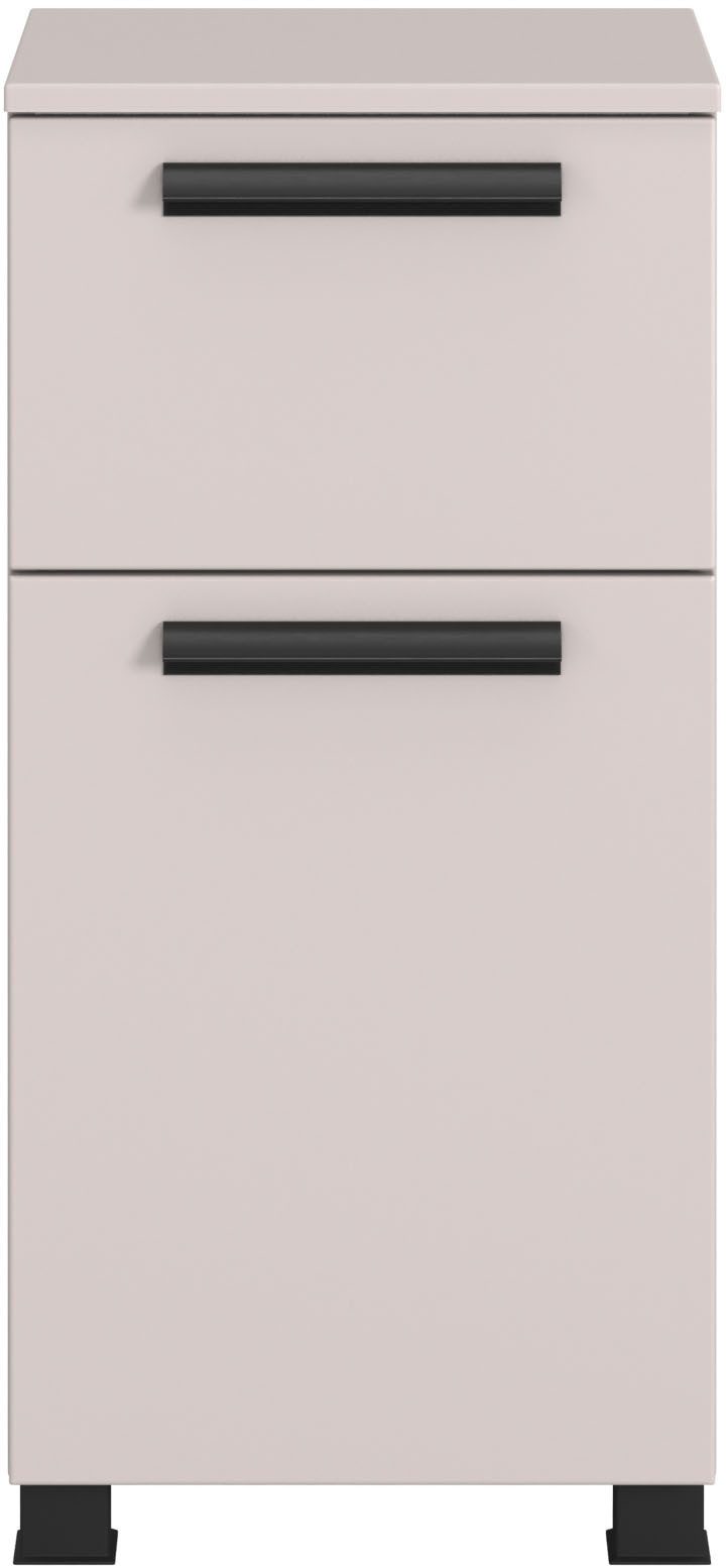welltime Unterschrank SALVADA, Unterschrank 40 cm, gedämpfte Scharniere, Softclose Kaschmir, Front und Korpus aus hochwertigen MDF, Anti-Finger-Print
