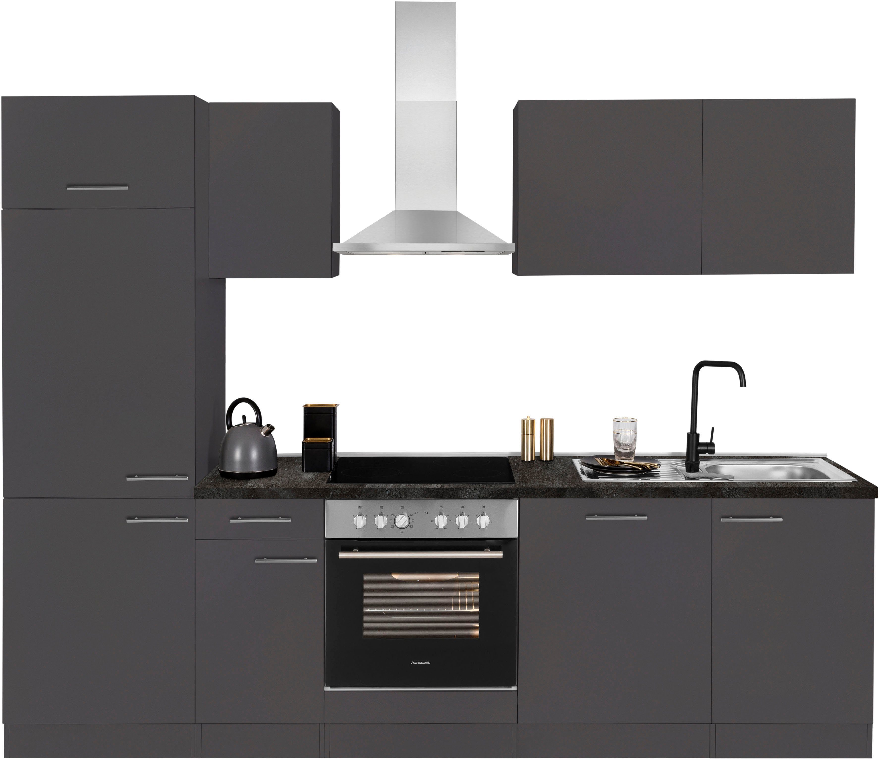 OPTIFIT Küchenzeile Malika, Breite 270 cm, mit Hanseatic-E-Geräten günstig online kaufen