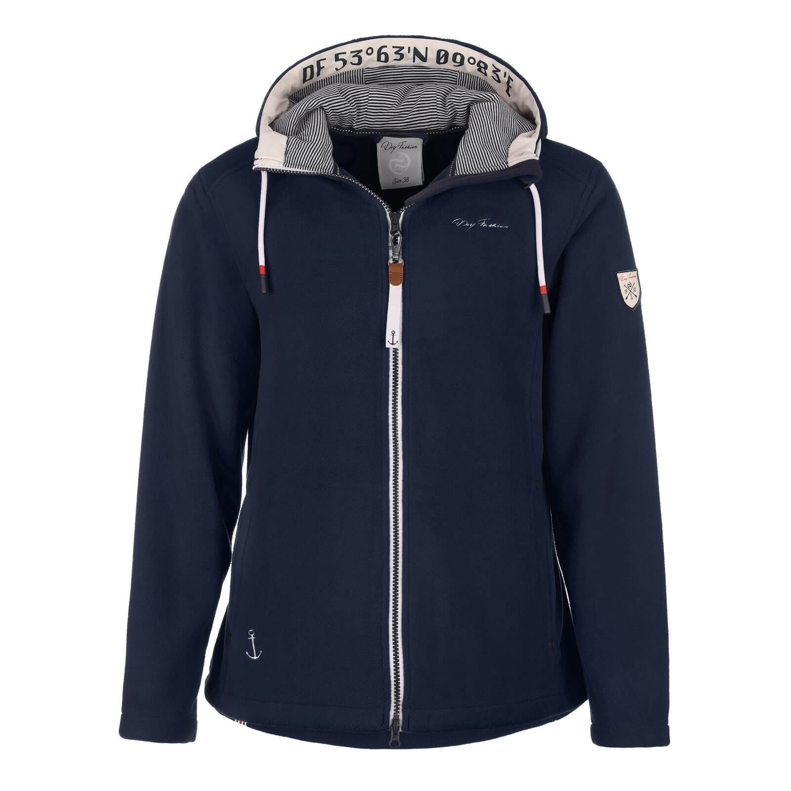 Dry Fashion Fleecejacke Norden Damen Jacke Norden mit Kapuze - Windabweisen günstig online kaufen