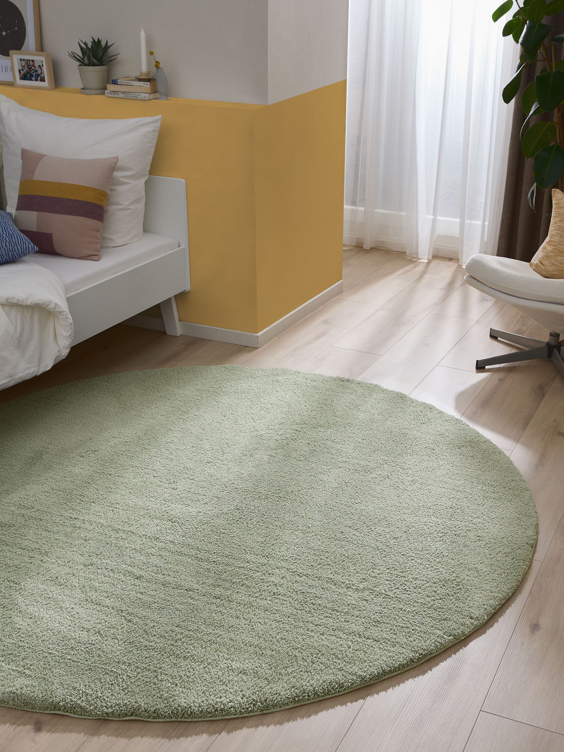 benuta Hochflor-Teppich Soda, rund, Höhe: 21 günstig online kaufen