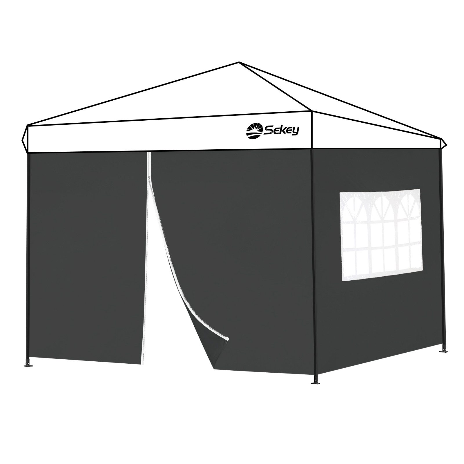 Sekey Pavillonseitenteil 2er Set Pavillon Seitenteile Seitenwand für Faltpa günstig online kaufen