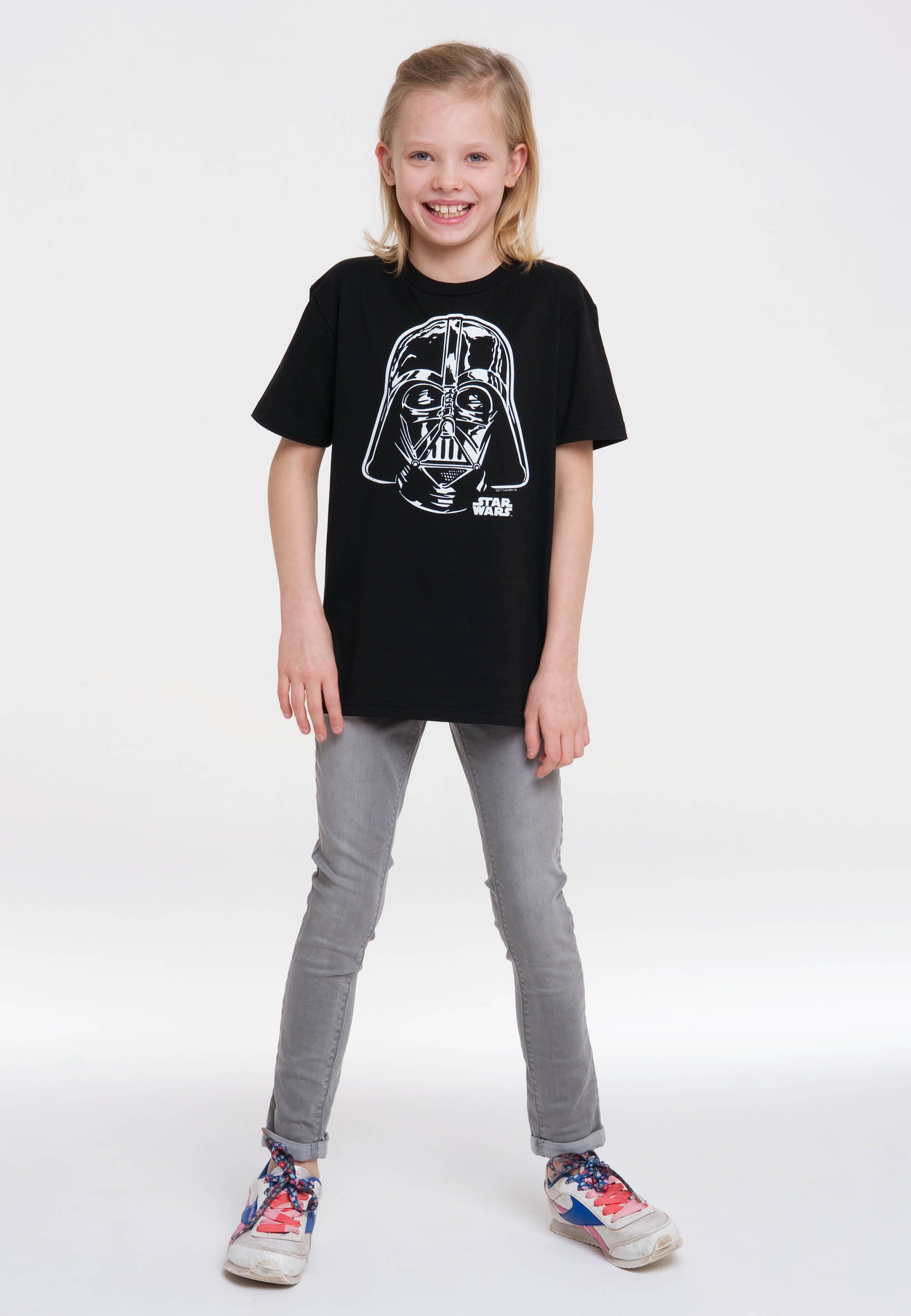 LOGOSHIRT T-Shirt Darth Vader Darth Portrait mit Vader-Print 