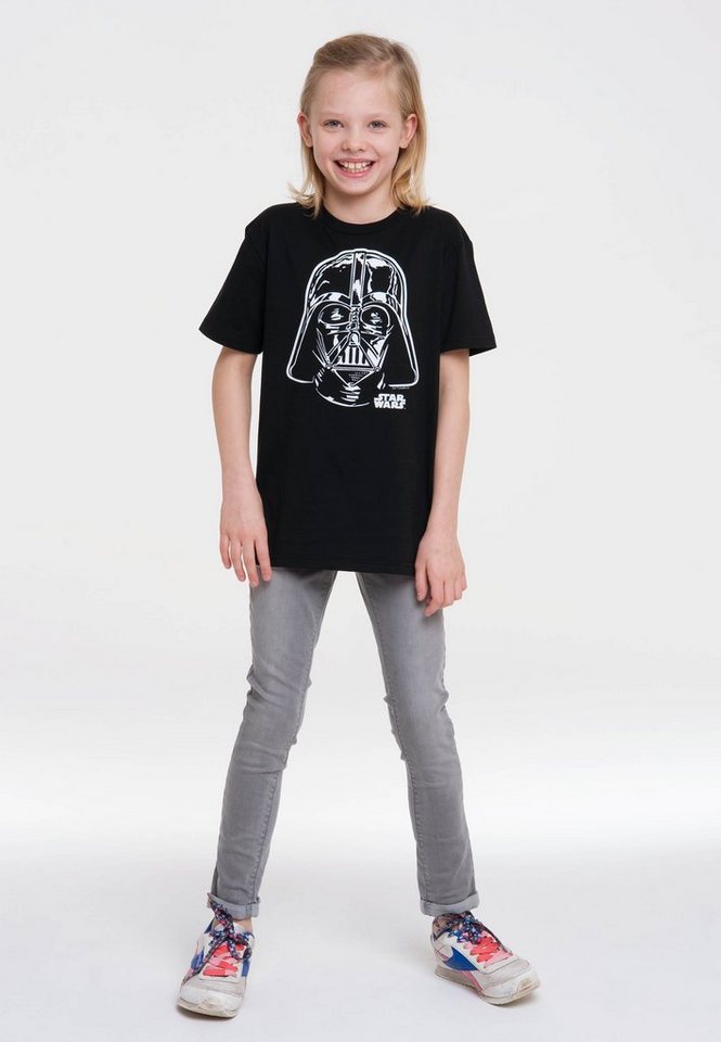 LOGOSHIRT T-Shirt Darth Vader - Portrait mit Darth Vader-Print