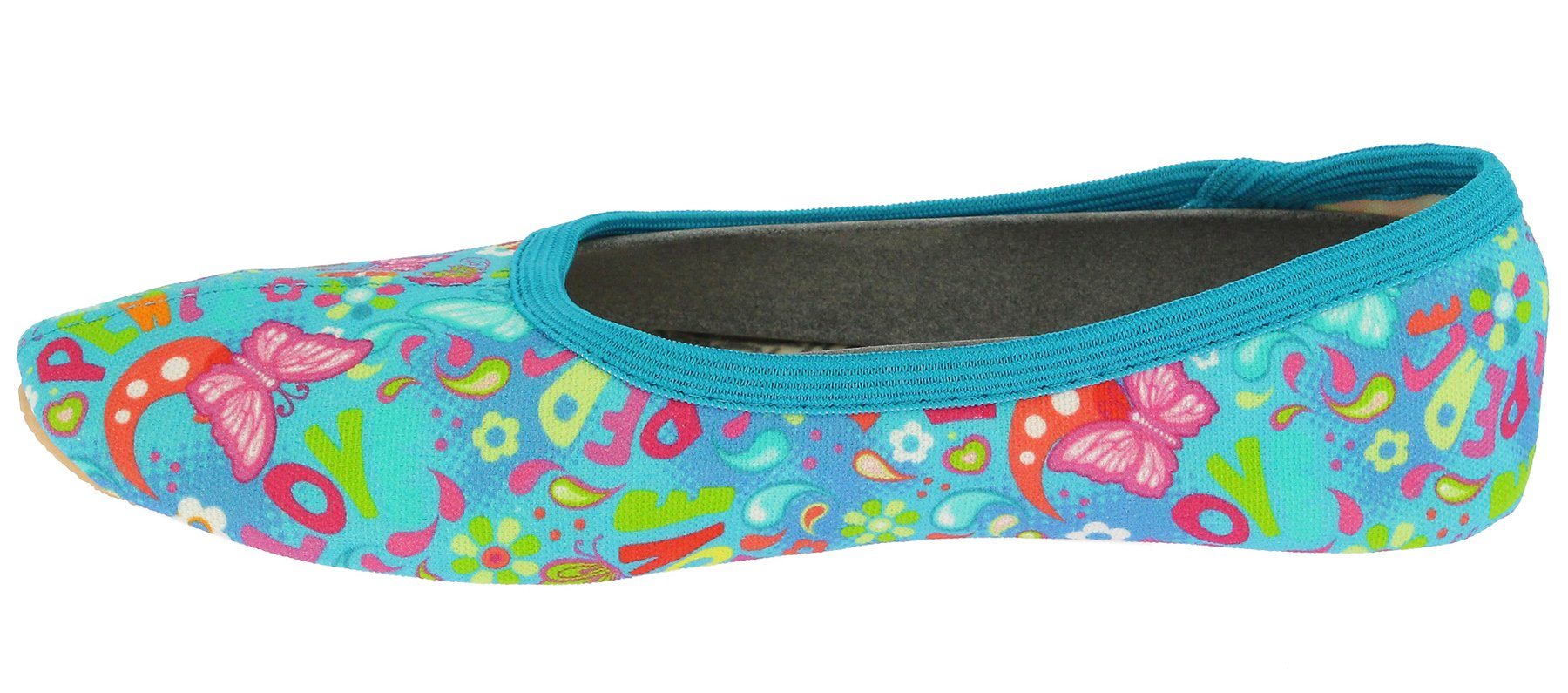 Beck Schläppchen Spring Gymnastikschuh (Handgenäht in Erlenbach) rutschfeste Sohle aus Naturkautschuk