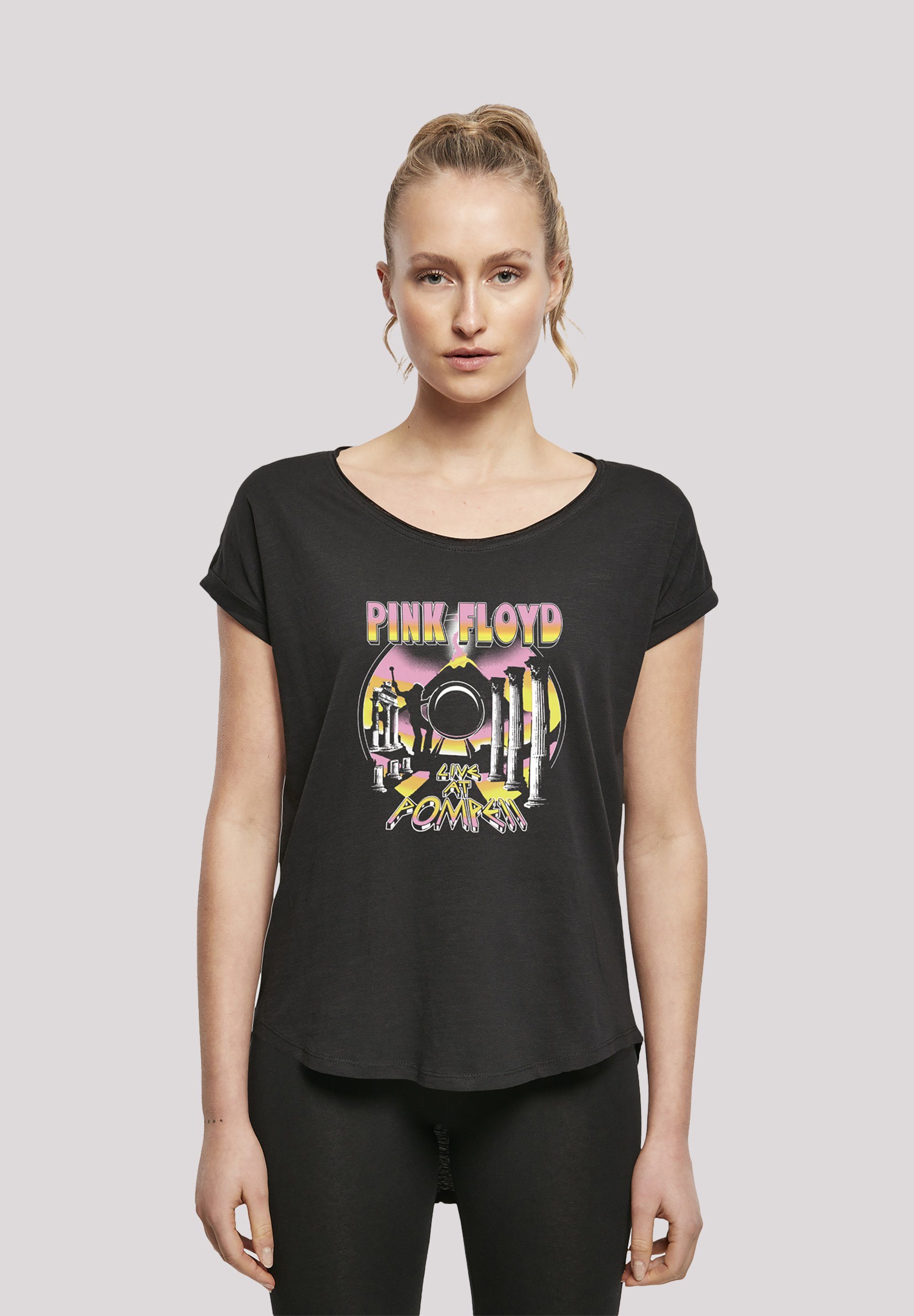 Damen Shirts F4NT4STIC T-Shirt Pink Floyd Live At Pompeii Volcano - Premium Rock Metal Musik Band Fan Merch