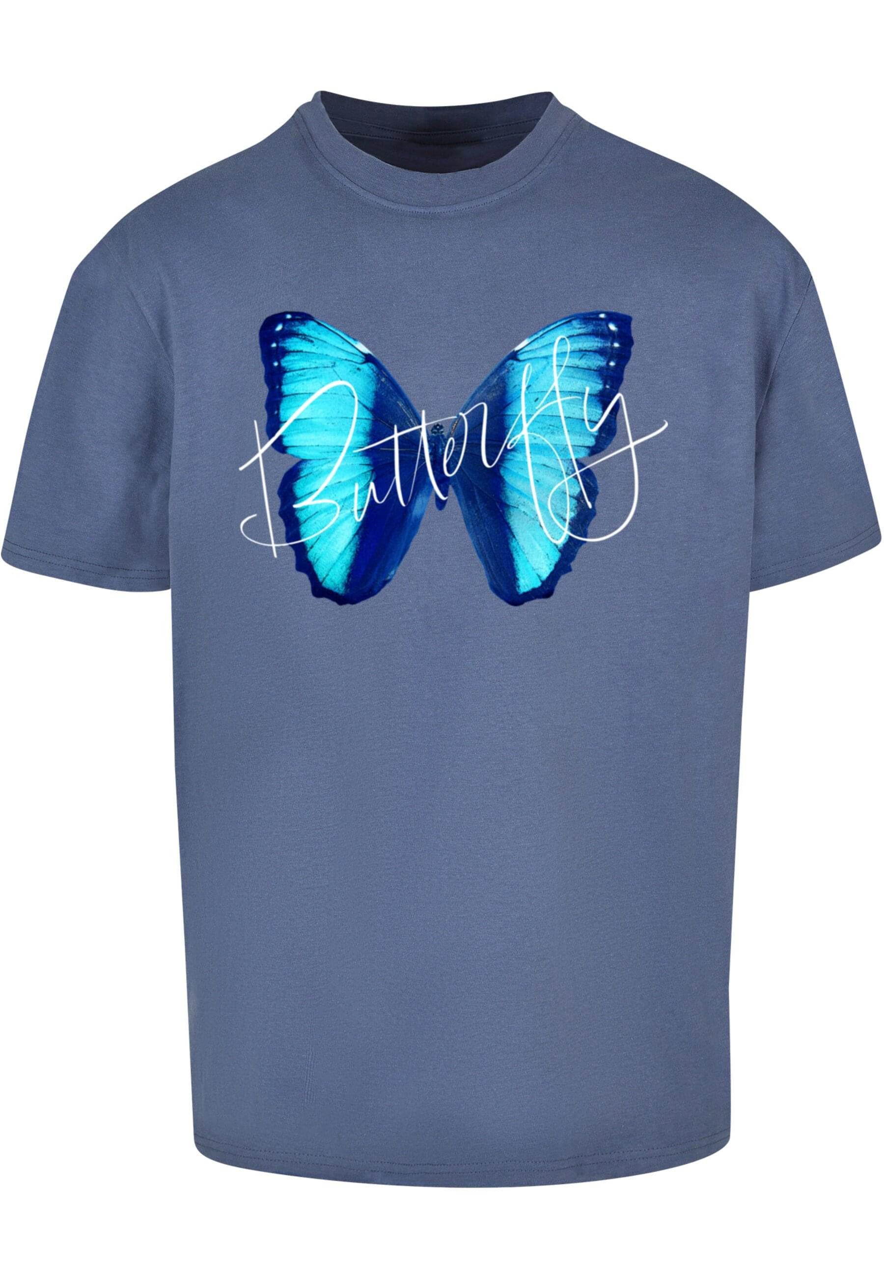 Merchcode T-Shirt Merchcode Herren Butterfly Blue günstig online kaufen